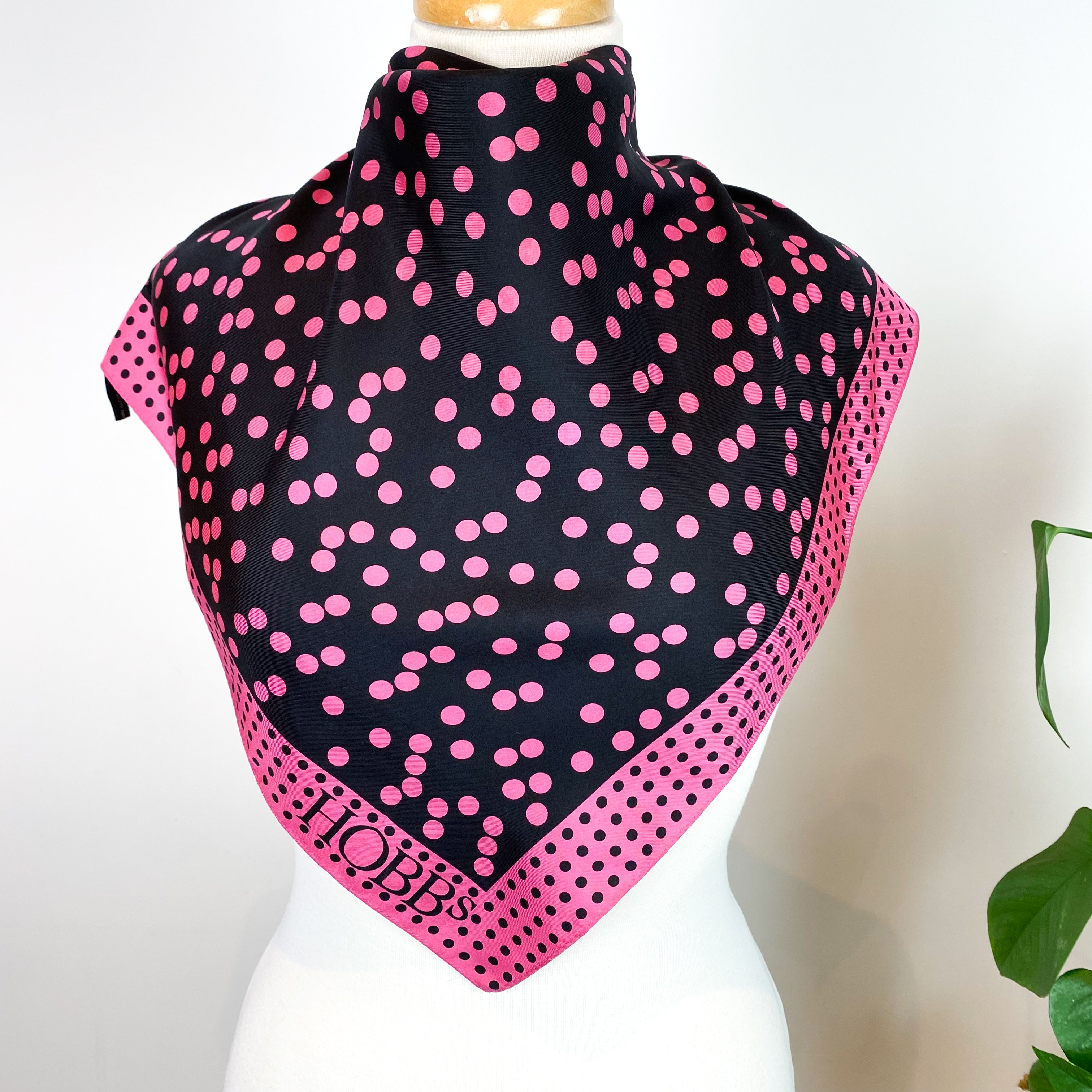 Hobbs Spotted Modern Silk Scarf