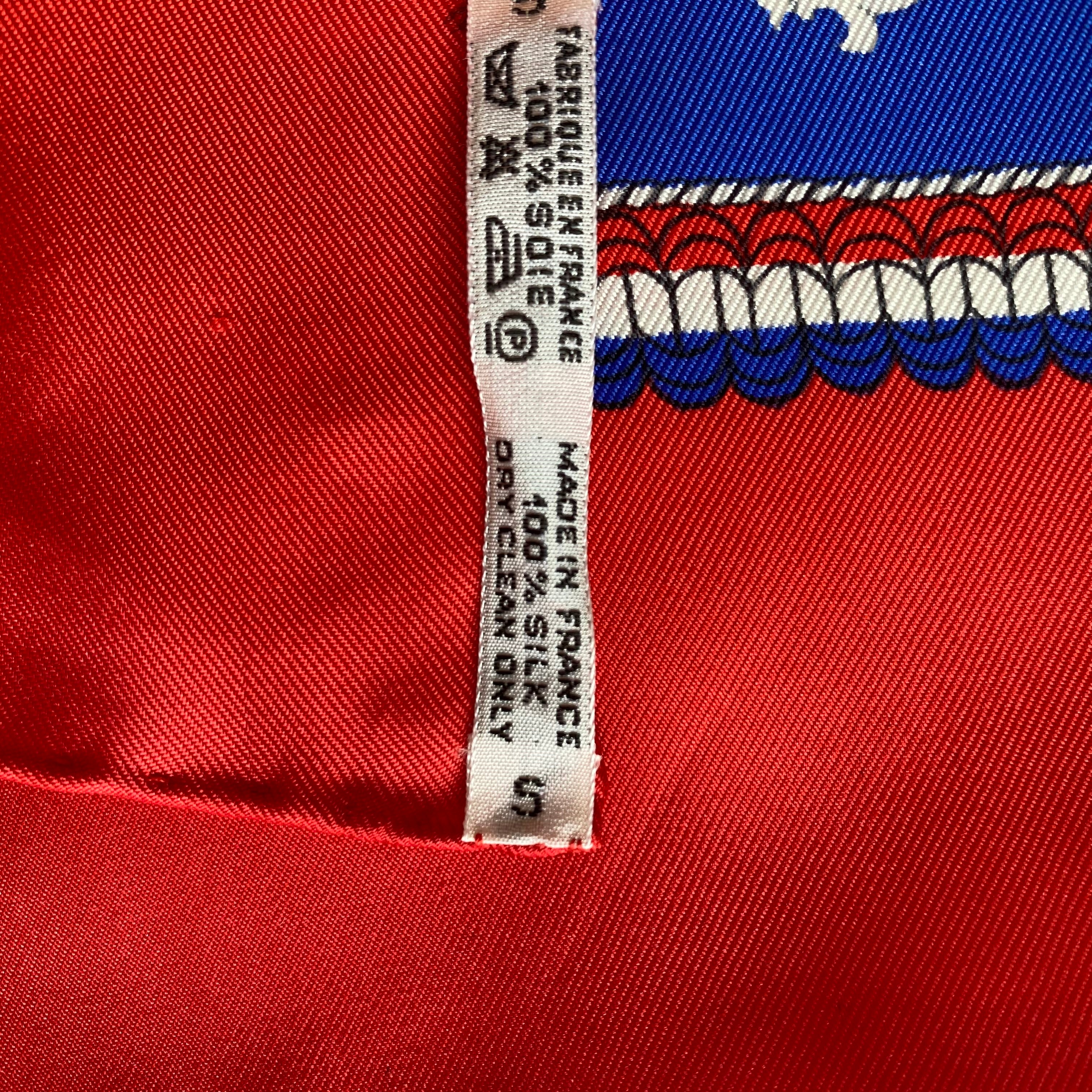 Pristine Hermès Selles a Housse Silk Scarf