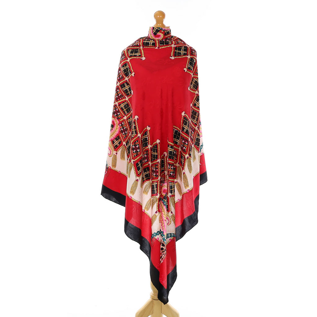 1980’s Zandra Rhodes Extra Large Vintage Silk Scarf