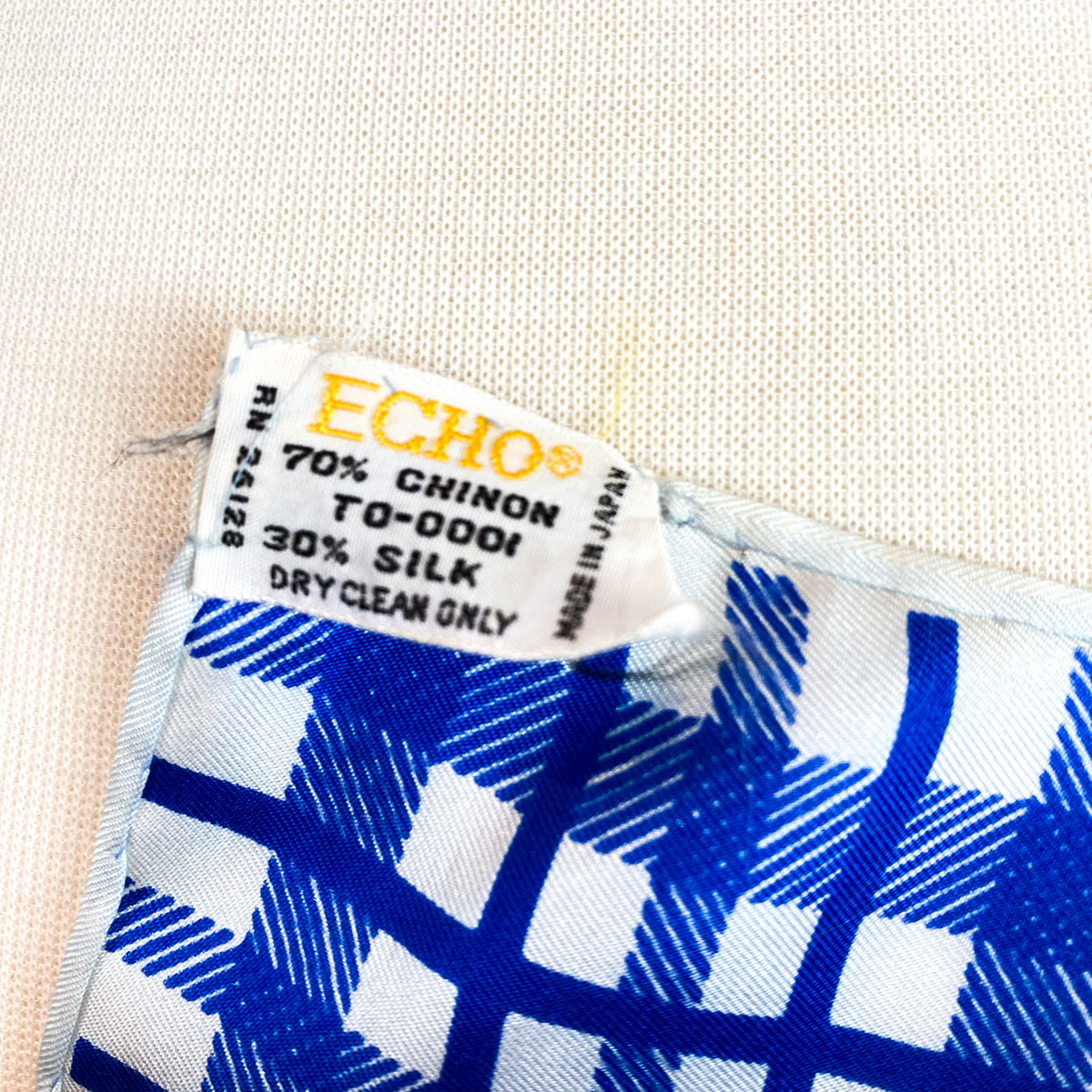 1960s Echo Vintage Silk Scarf