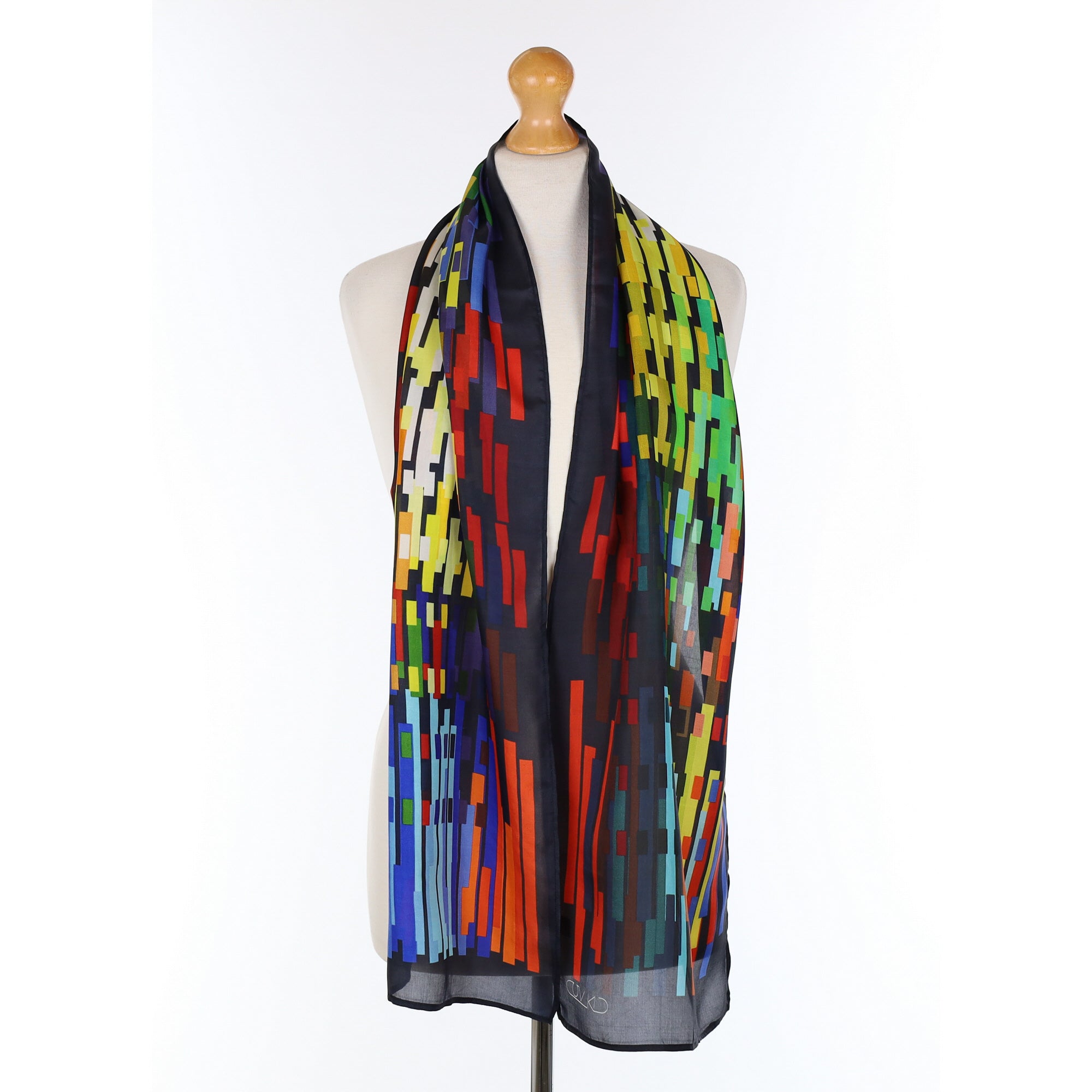 Artistic Lines Silk Scarf