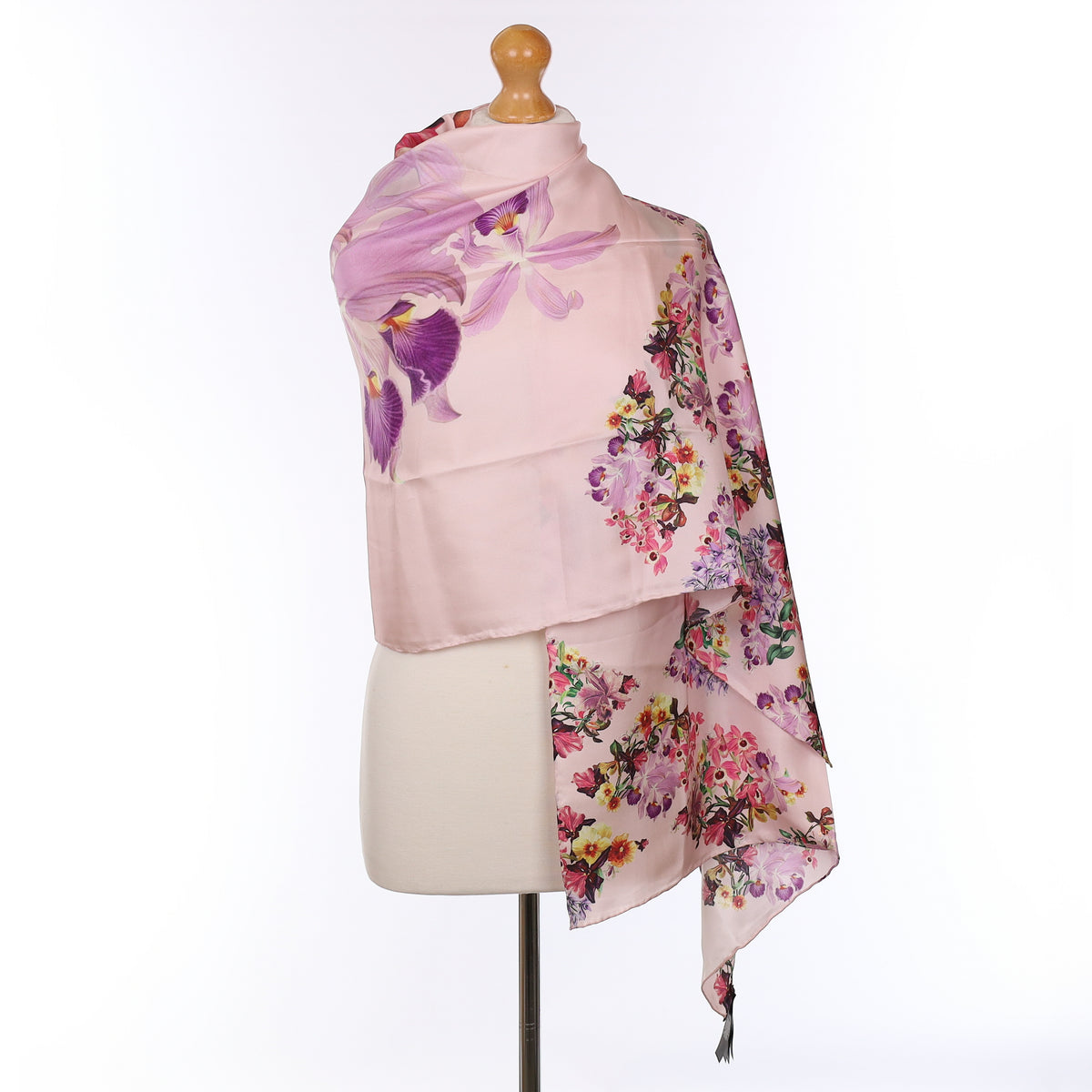 Ted Baker Pink Floral Silk Scarf