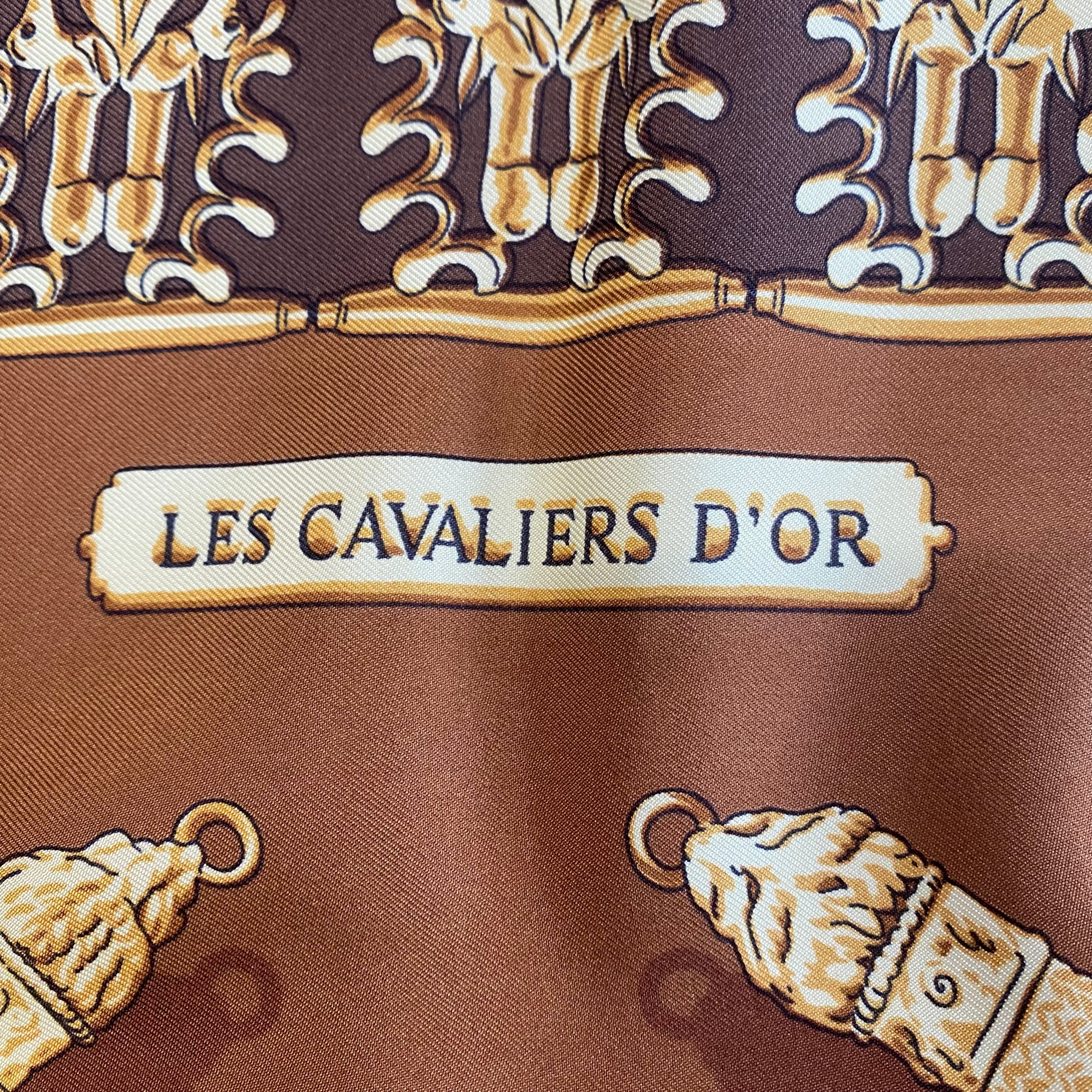 Hermès Les Cavaliers D’or Silk Scarf