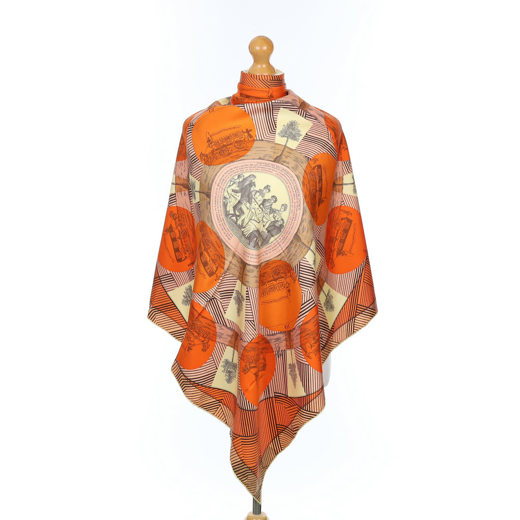 Pristine Boxed Hermès Jeu des Omnibus Remix Silk Scarf Rare