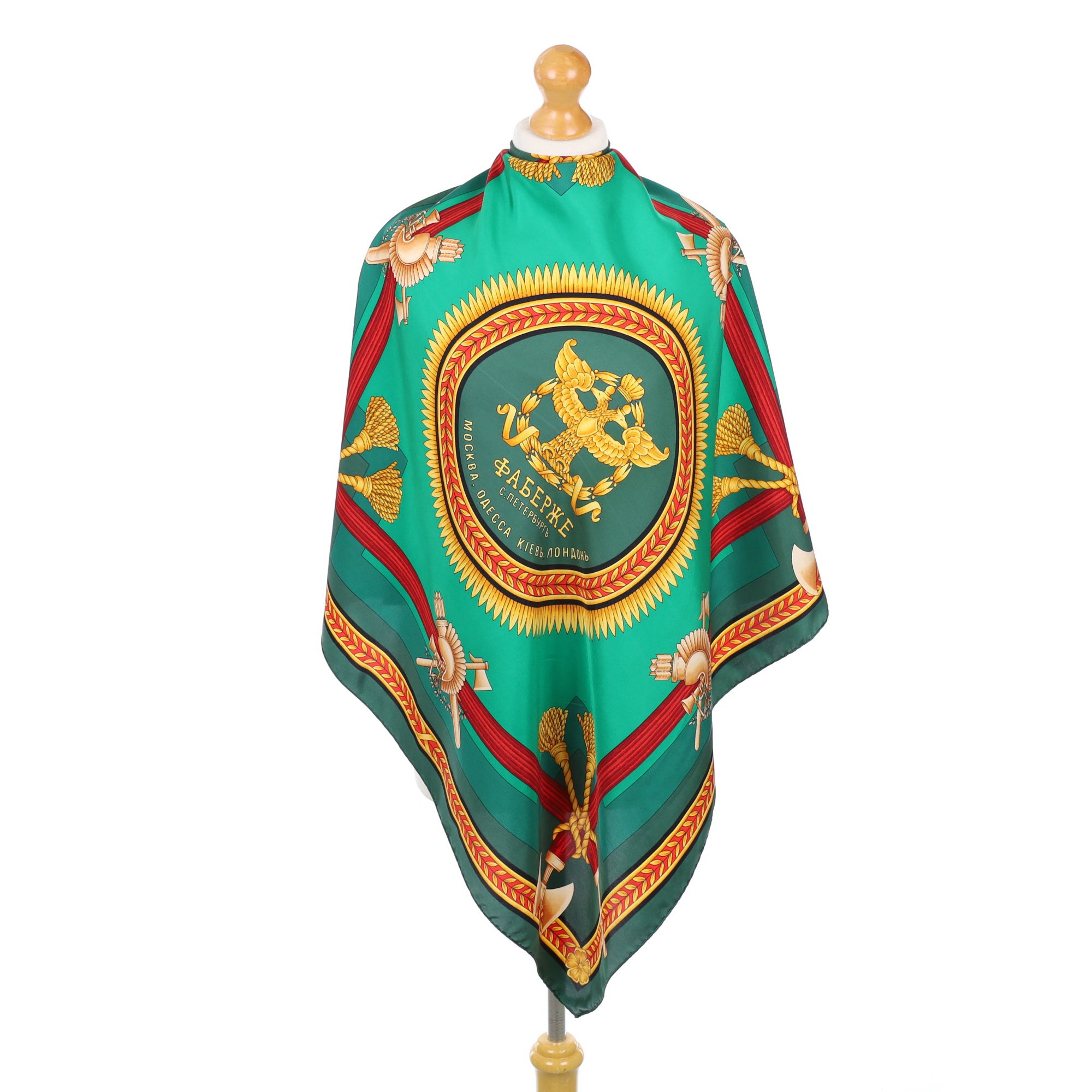 Immaculate Fabergé Designer Silk Scarf