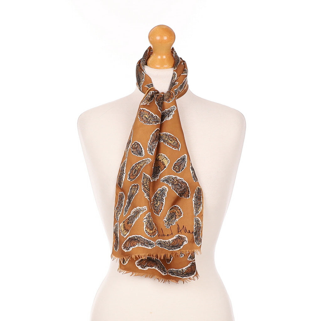 1970’s Richard Allan Father Design Vintage Silk Scarf