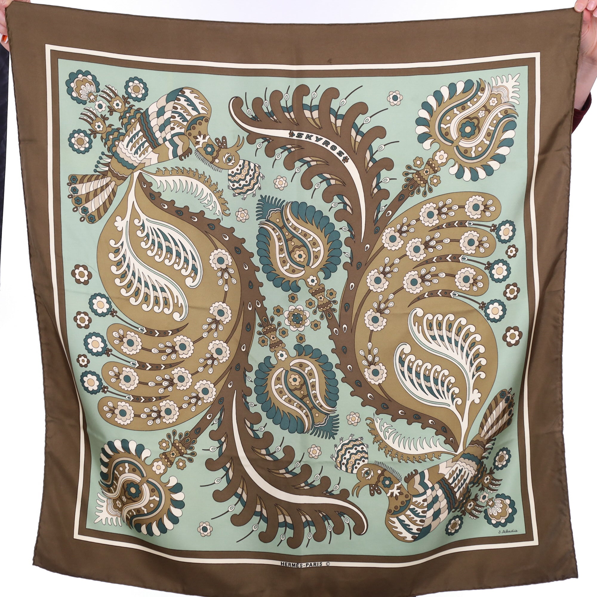 Hermès Skyros Silk Scarf