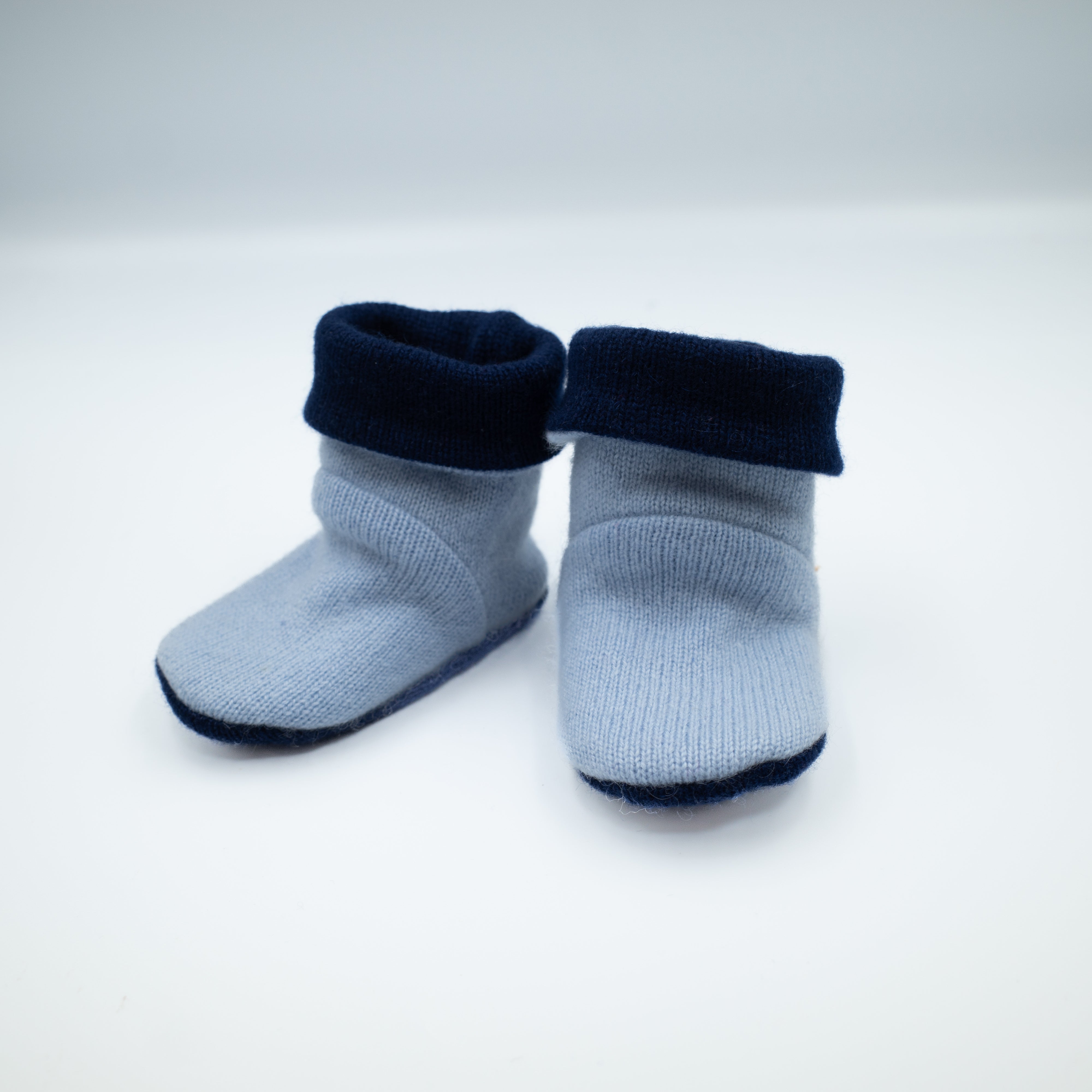 Cashmere Baby Boots in Blue