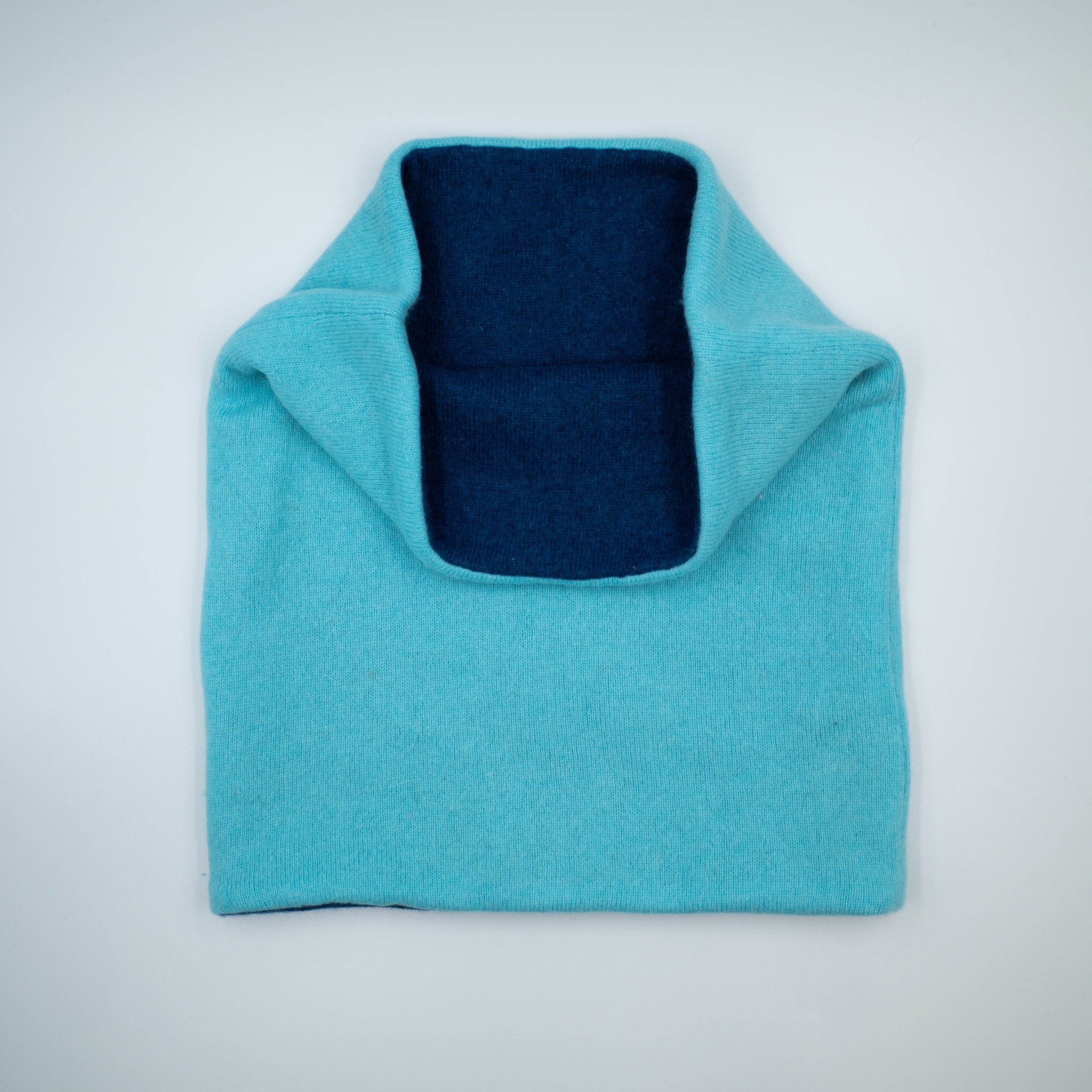 Turquoise and Teal Luxury Double Layered Snood