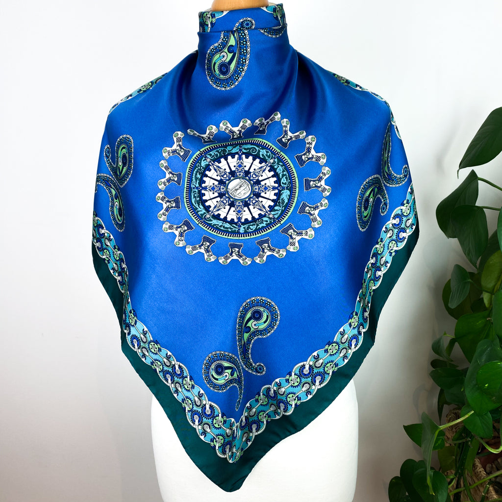 Paisley Design Italian Silk Scarf