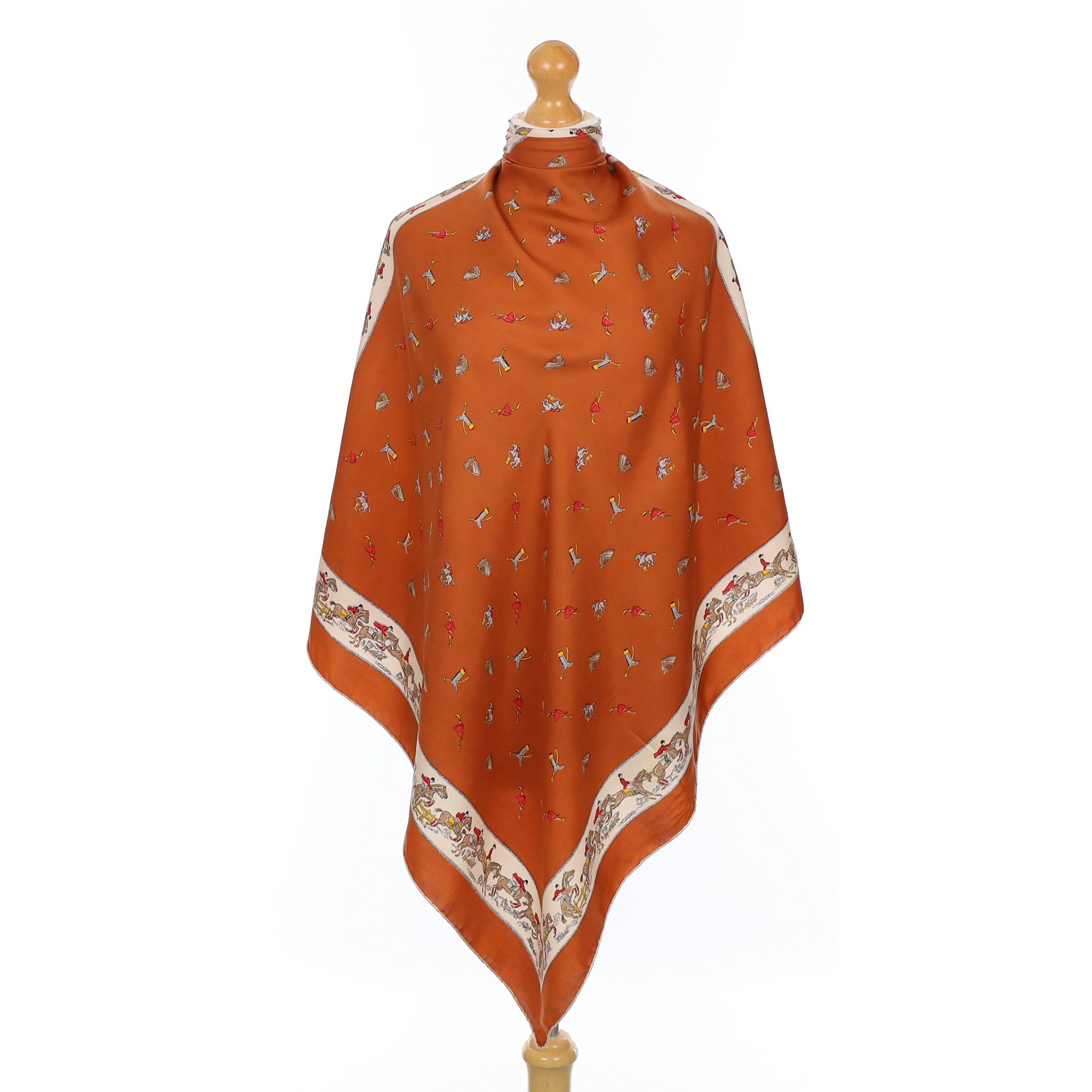 1960’s Equestrian Vintage Silk Scarf