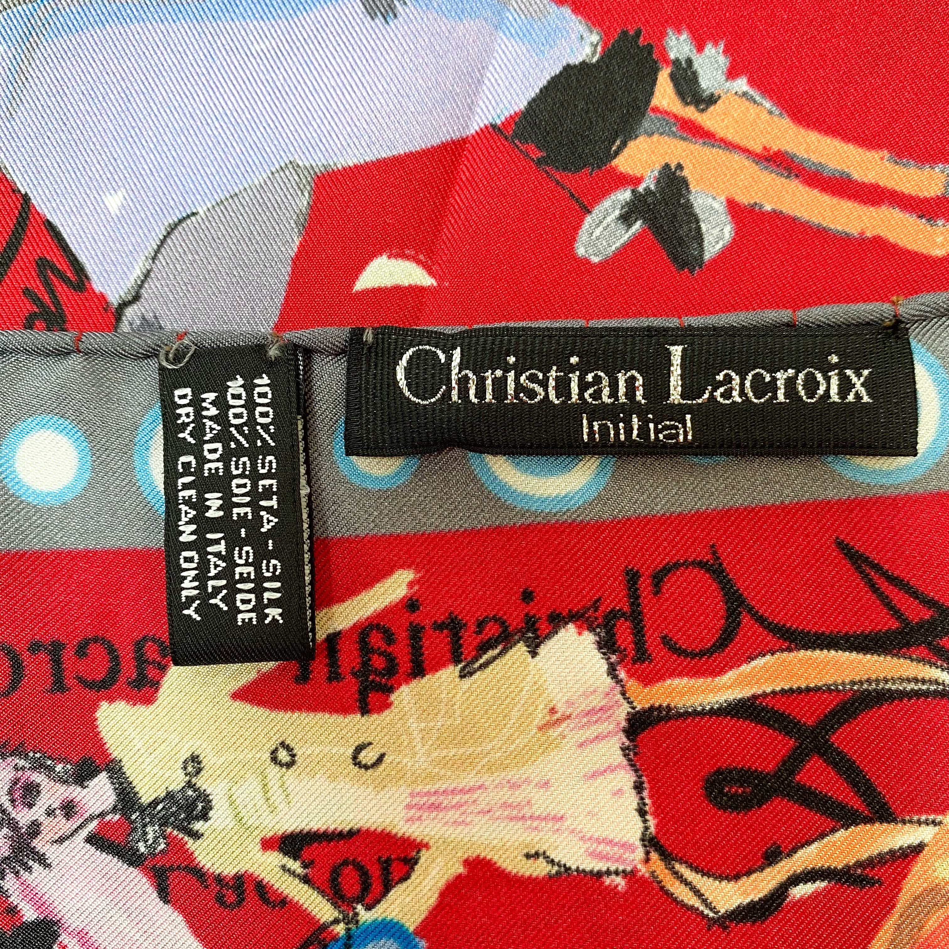 Christian Lacroix Designer Silk Scarf