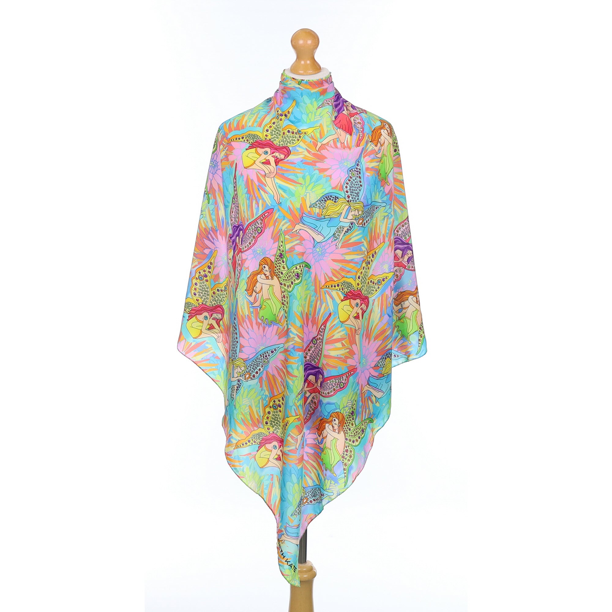 Boxed Elizabeth Kate Multicoloured Fairy Silk Scarf