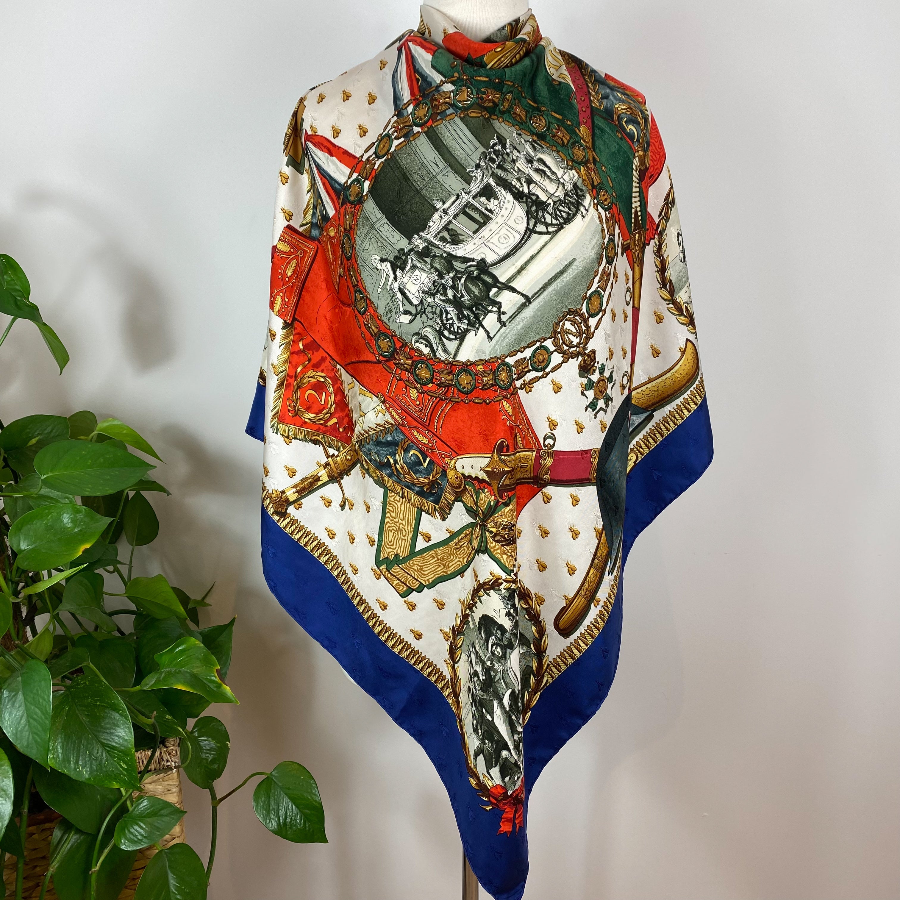 Boxed Hermes Napoléon Silk Scarf