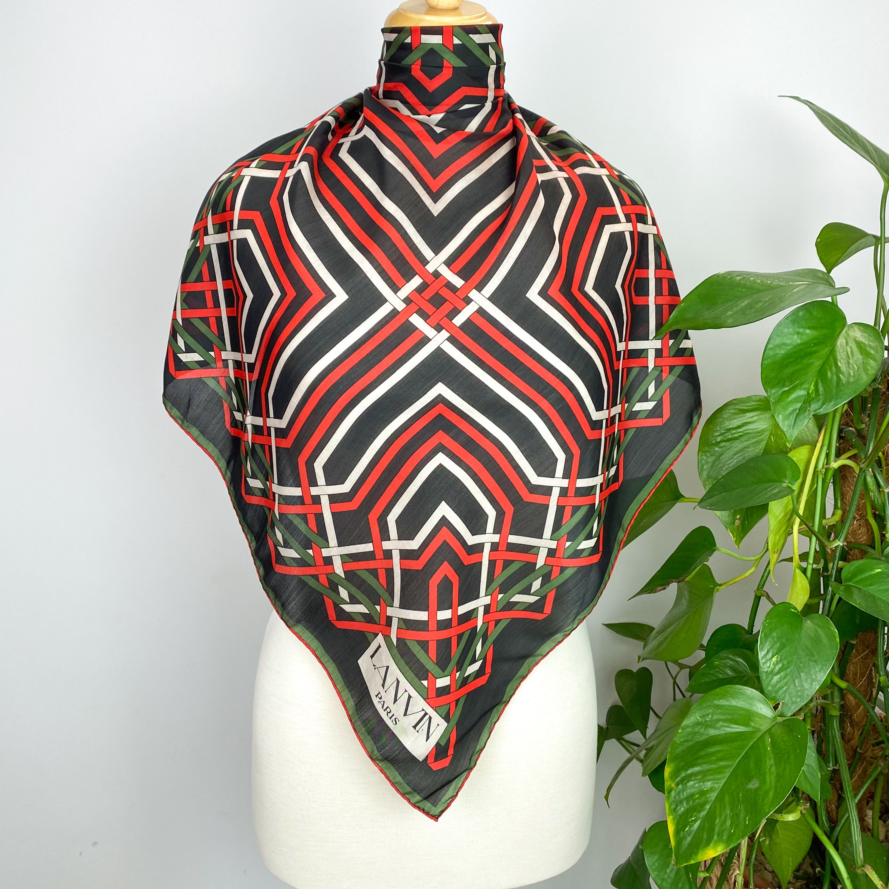 Brand New Lanvin French Designer Silk Scarf