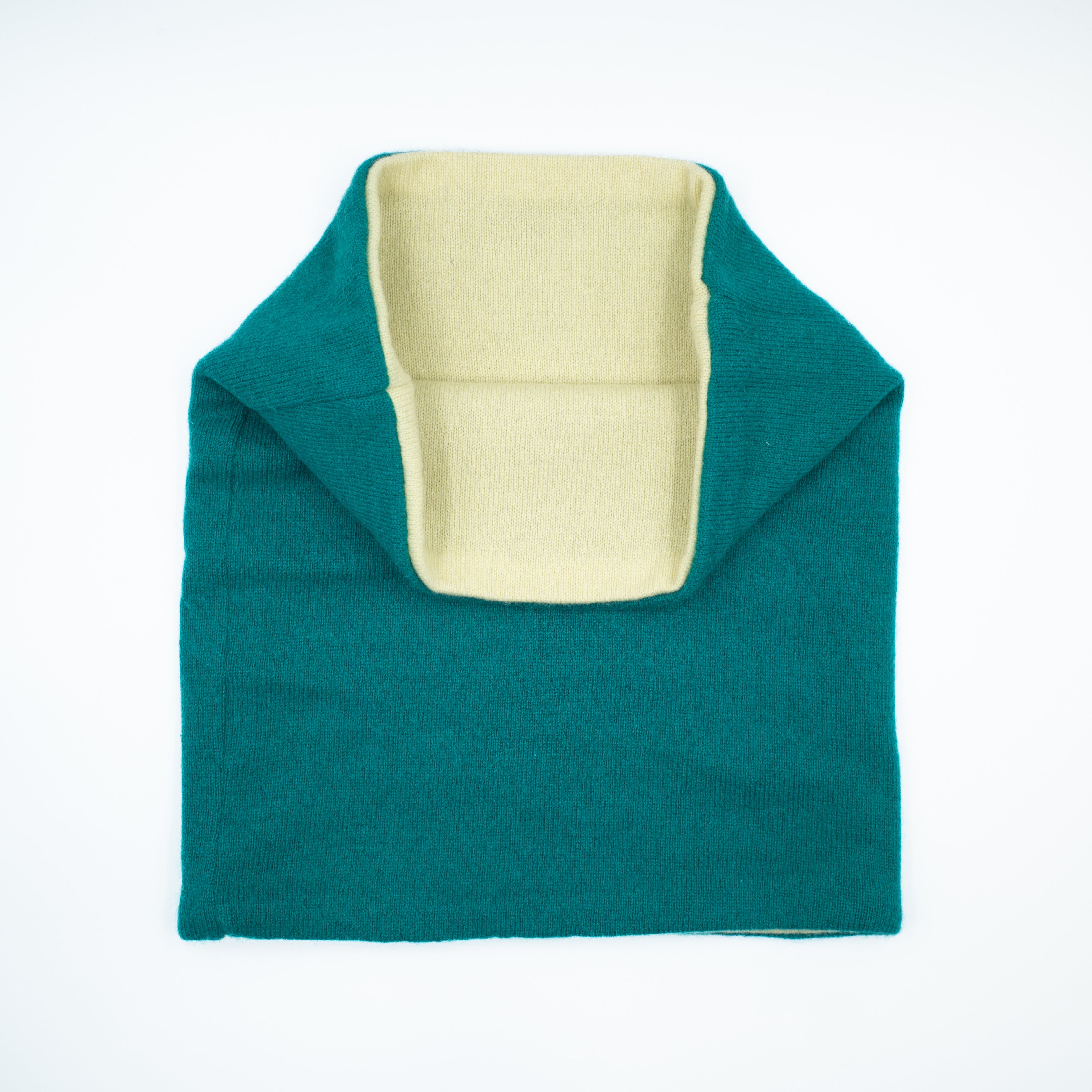 Jade Green and Yellow Double Layered Snood