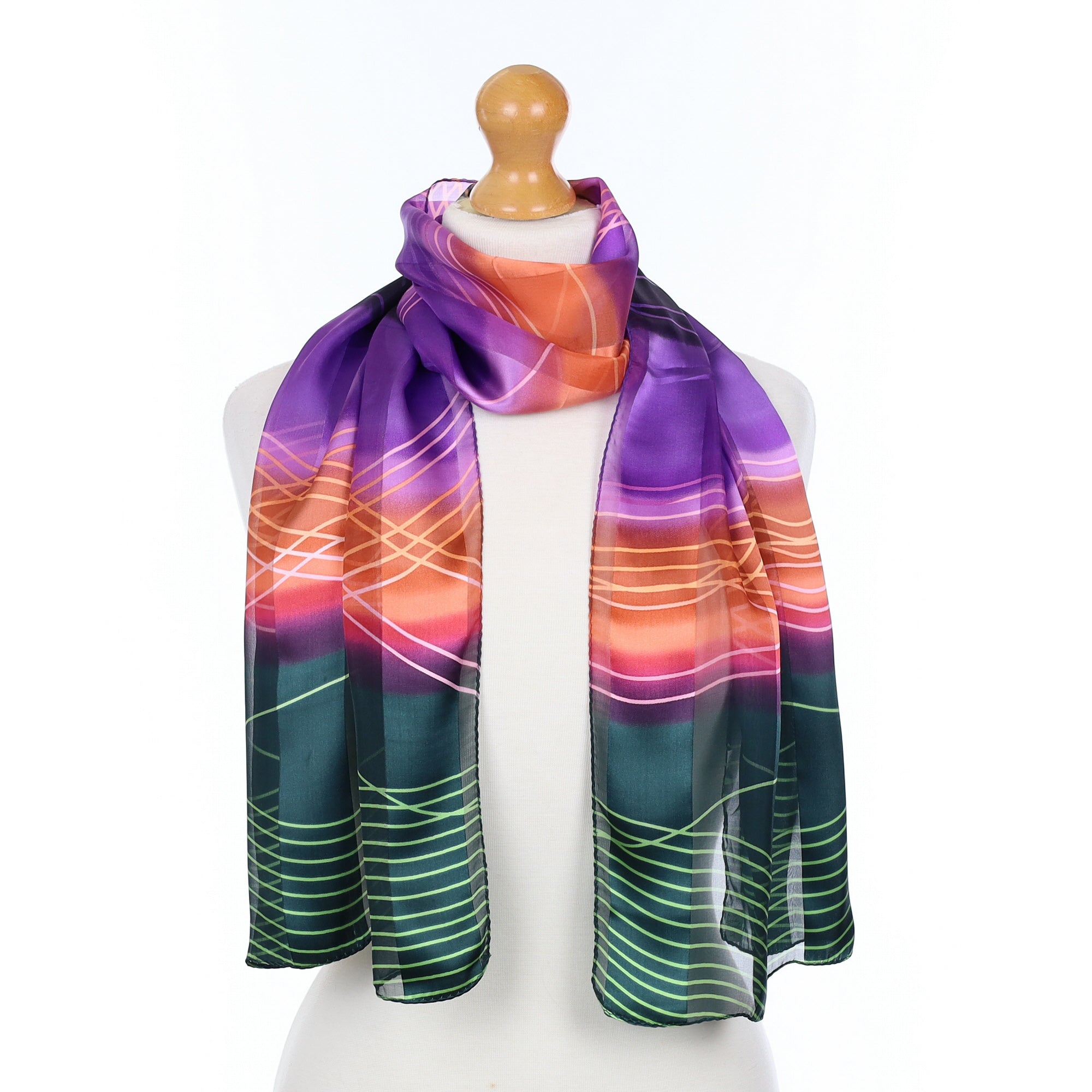 Brand New Boxed Antonio Baldan Silk Scarf