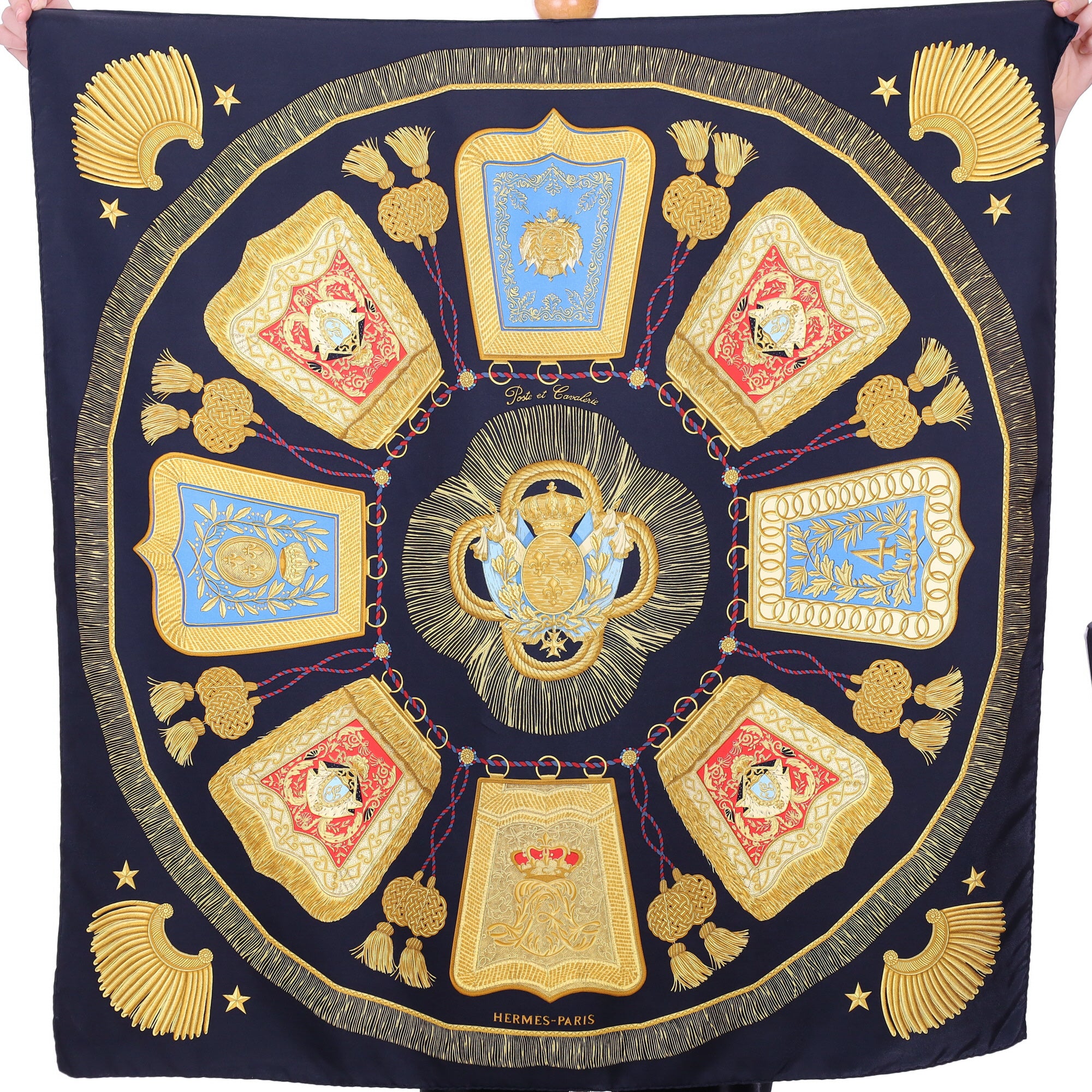 Hermès Poste Et Cavalerie Silk Scarf