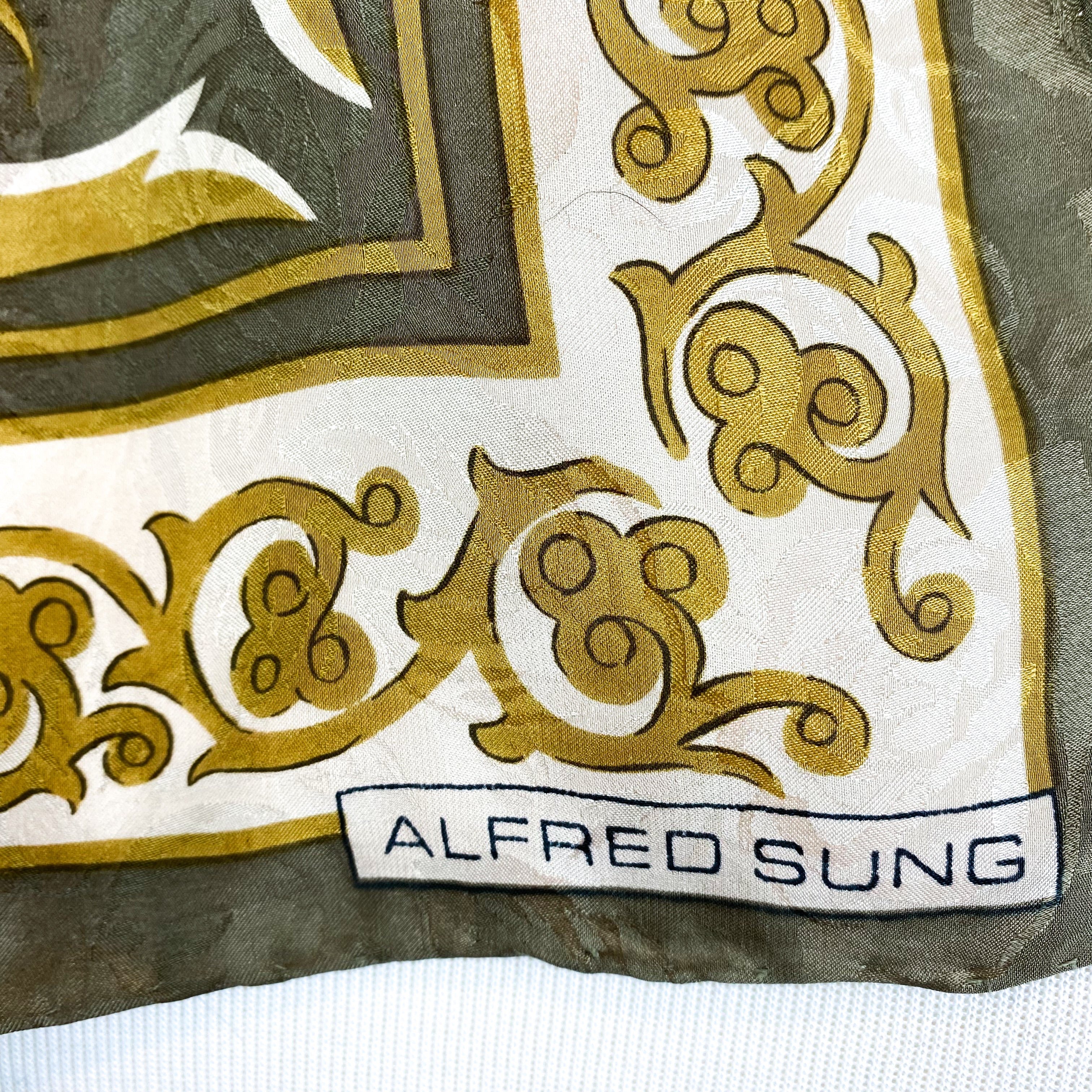 Alfred Sung Vintage Silk Scarf