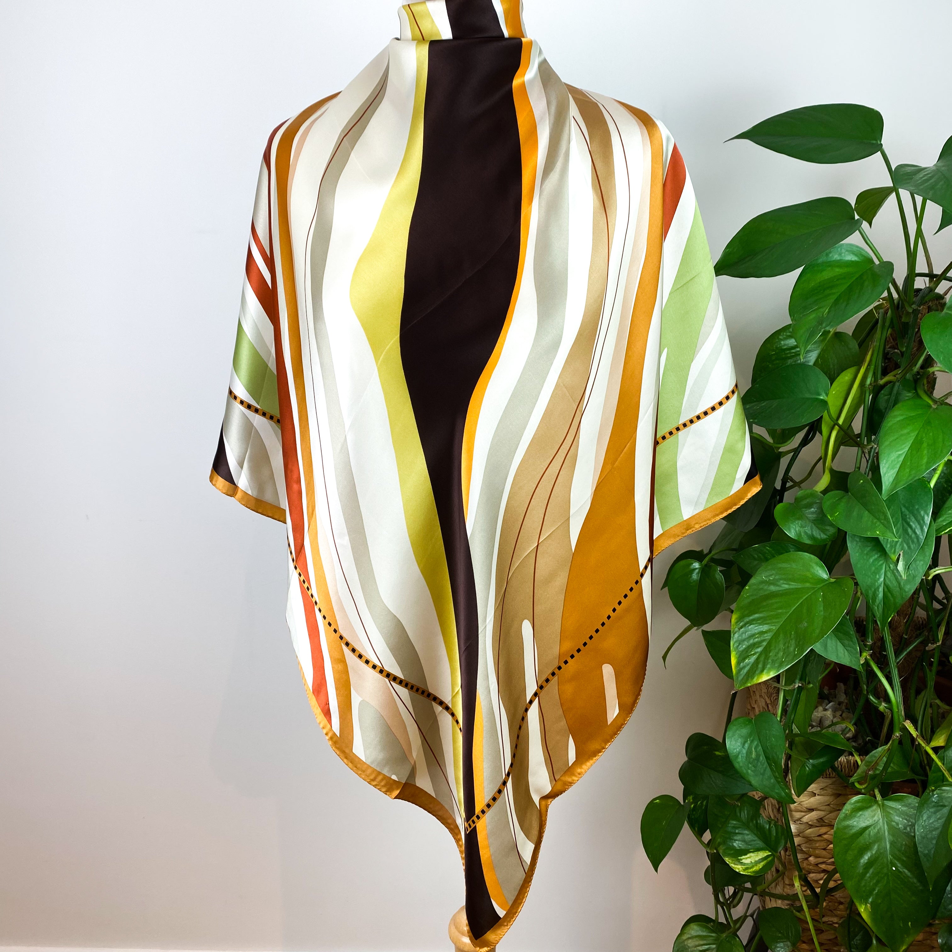 Brand New Large Anne Klein Silk Scarf