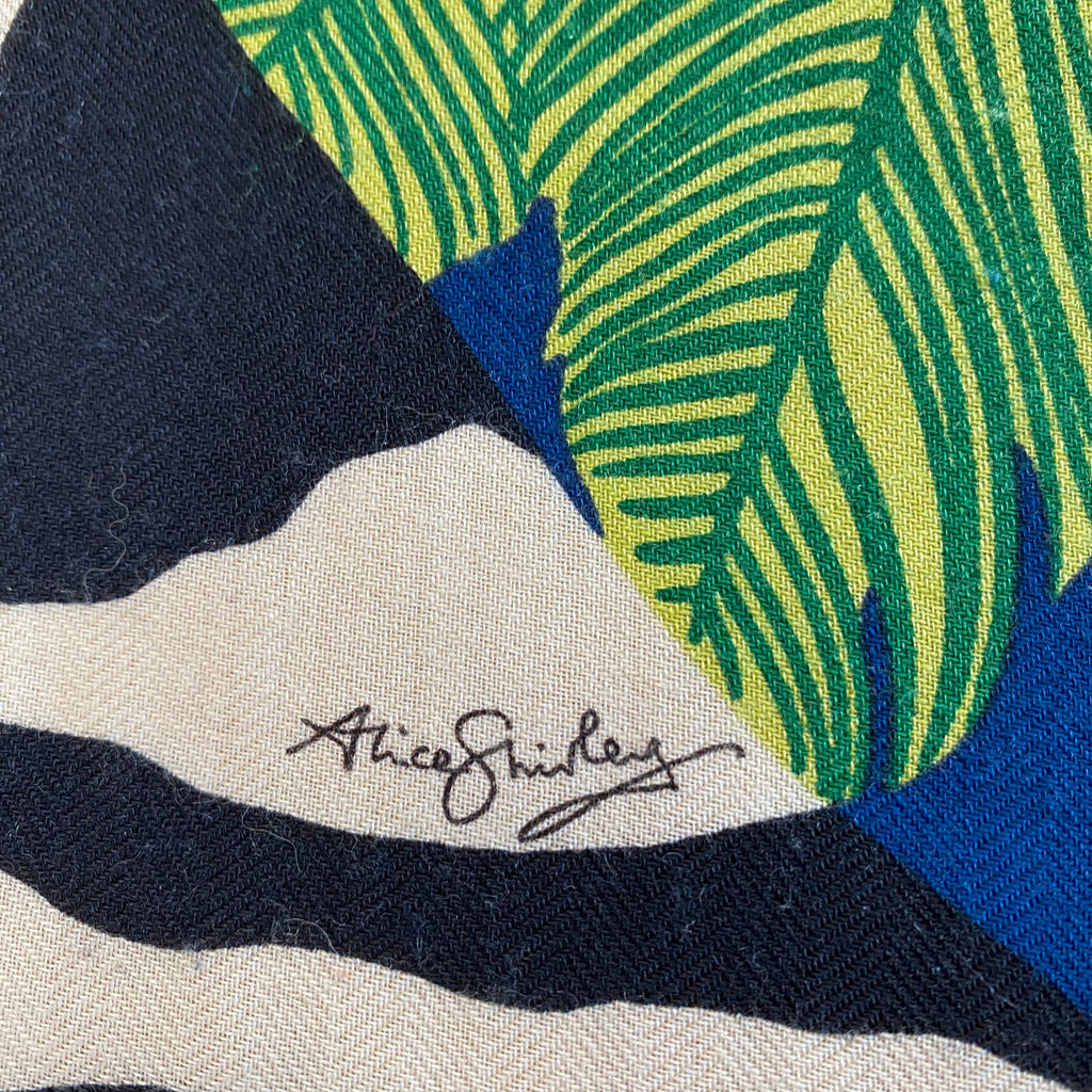 Hermès Zebra Pegasus Cashmere and Silk Stole