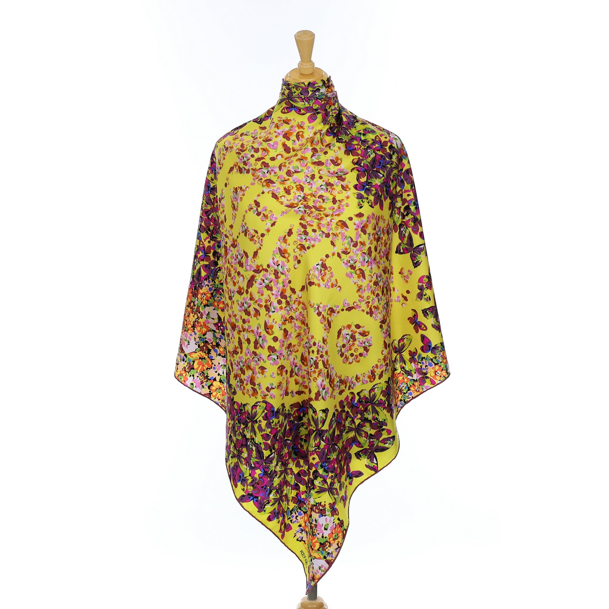 Stunning Kenzo Floral Silk Scarf