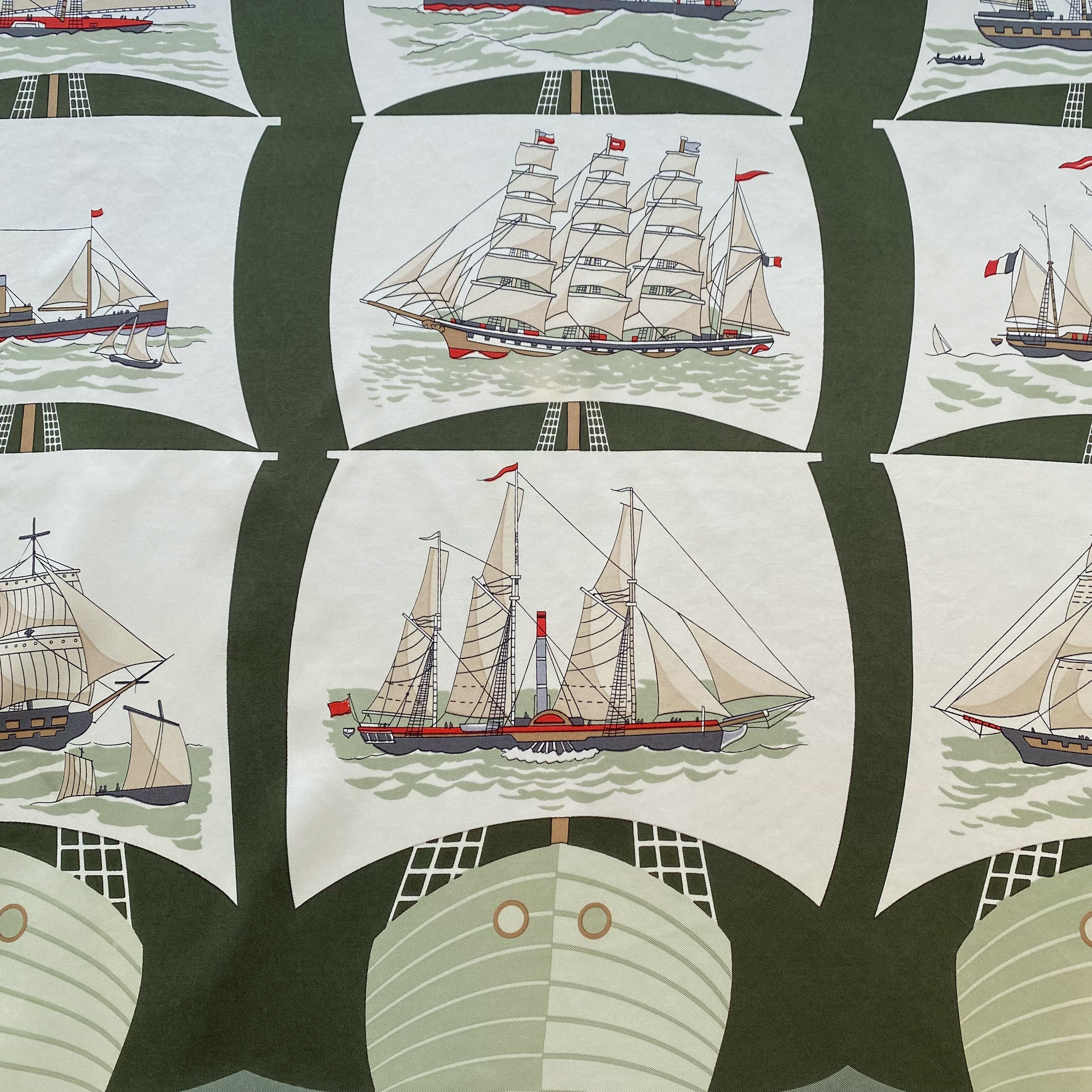 Hermès Grand Largue 1979 Silk Scarf