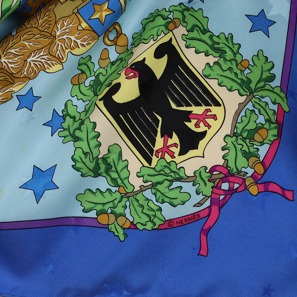 Hermès Emblèmes De L’Europe Silk Scarf