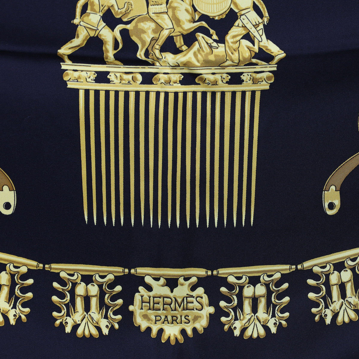 Hermès Les Cavaliers D’or Silk Scarf