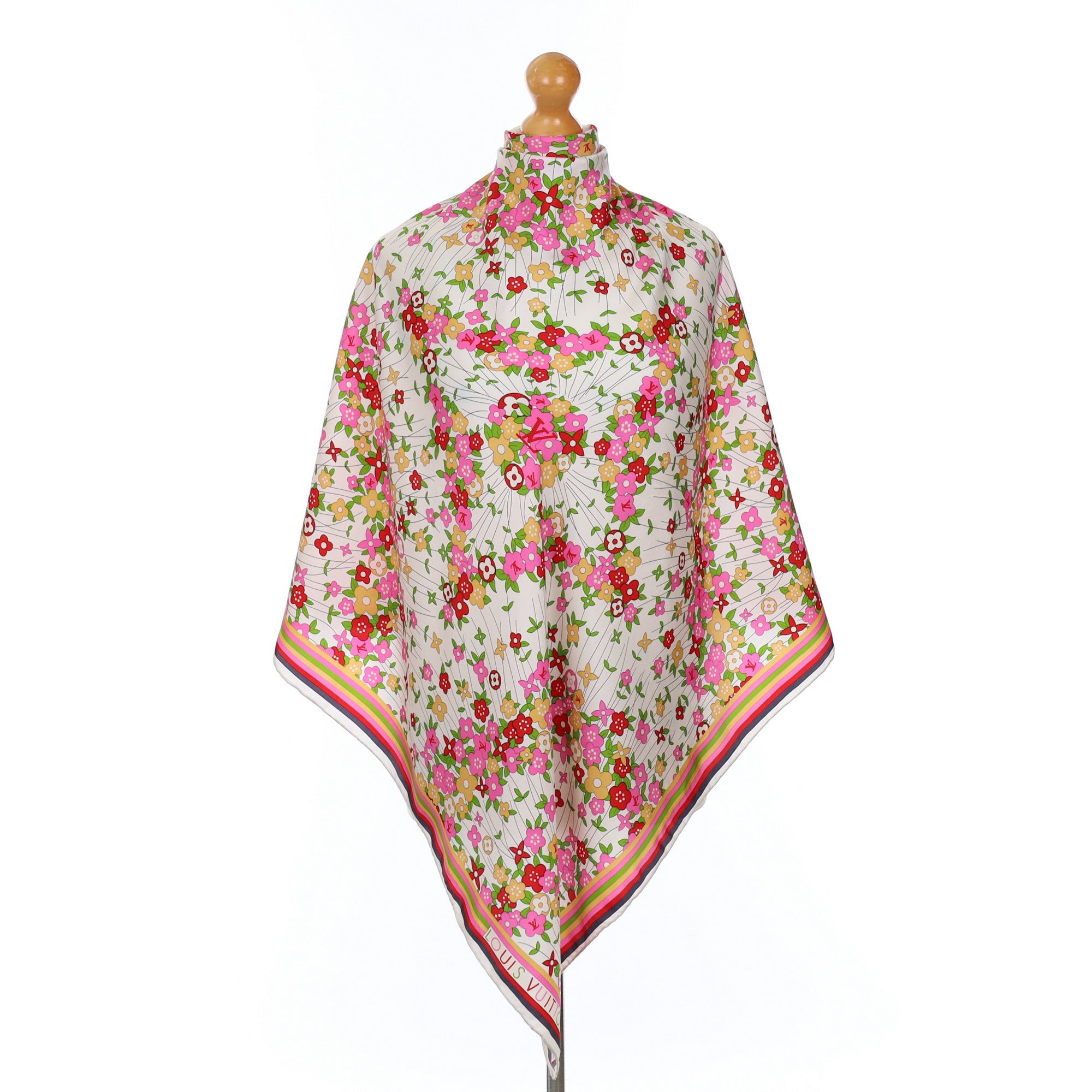 Louis Vuitton Colourful Vintage Silk Scarf