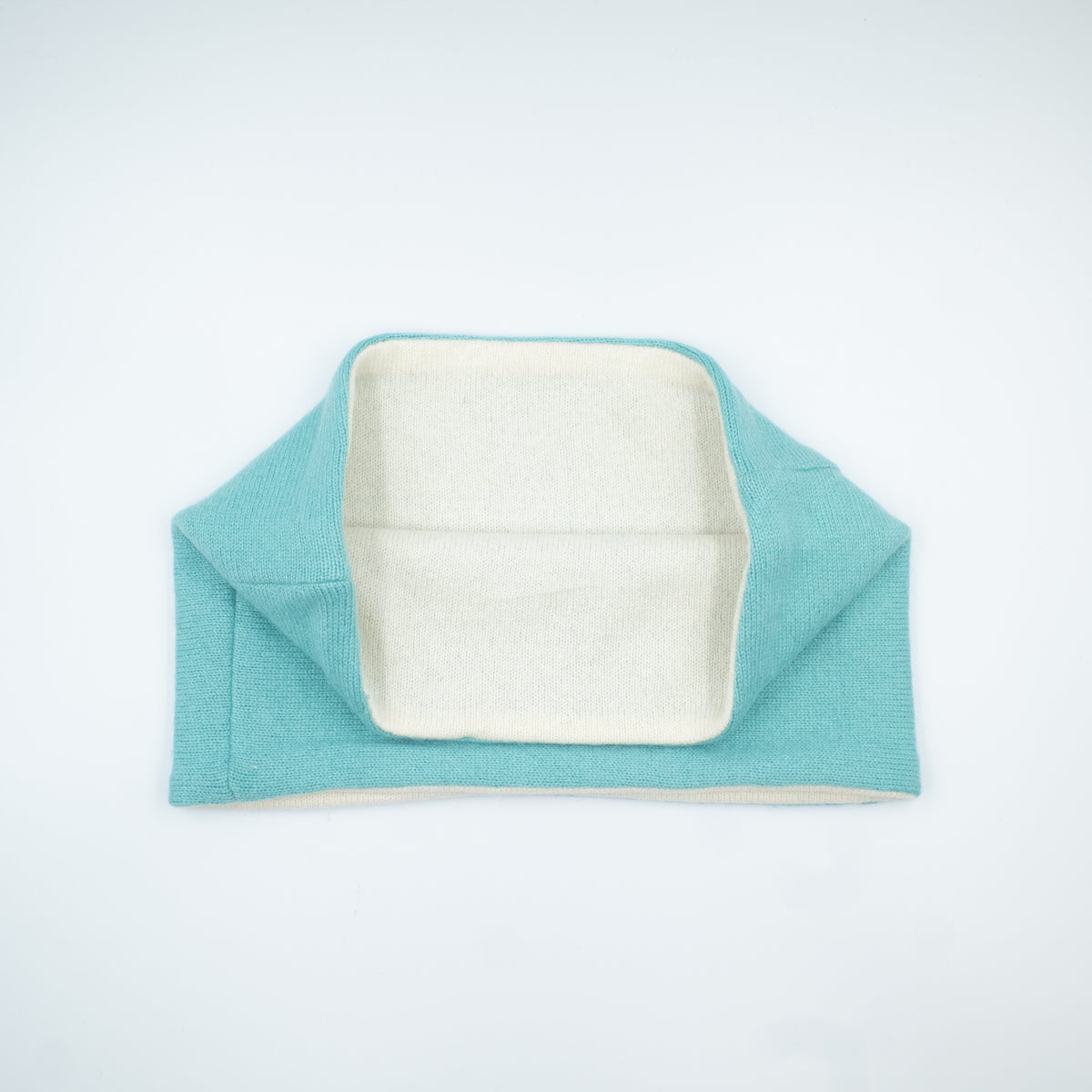 Turquoise and Cream Neck Warmer