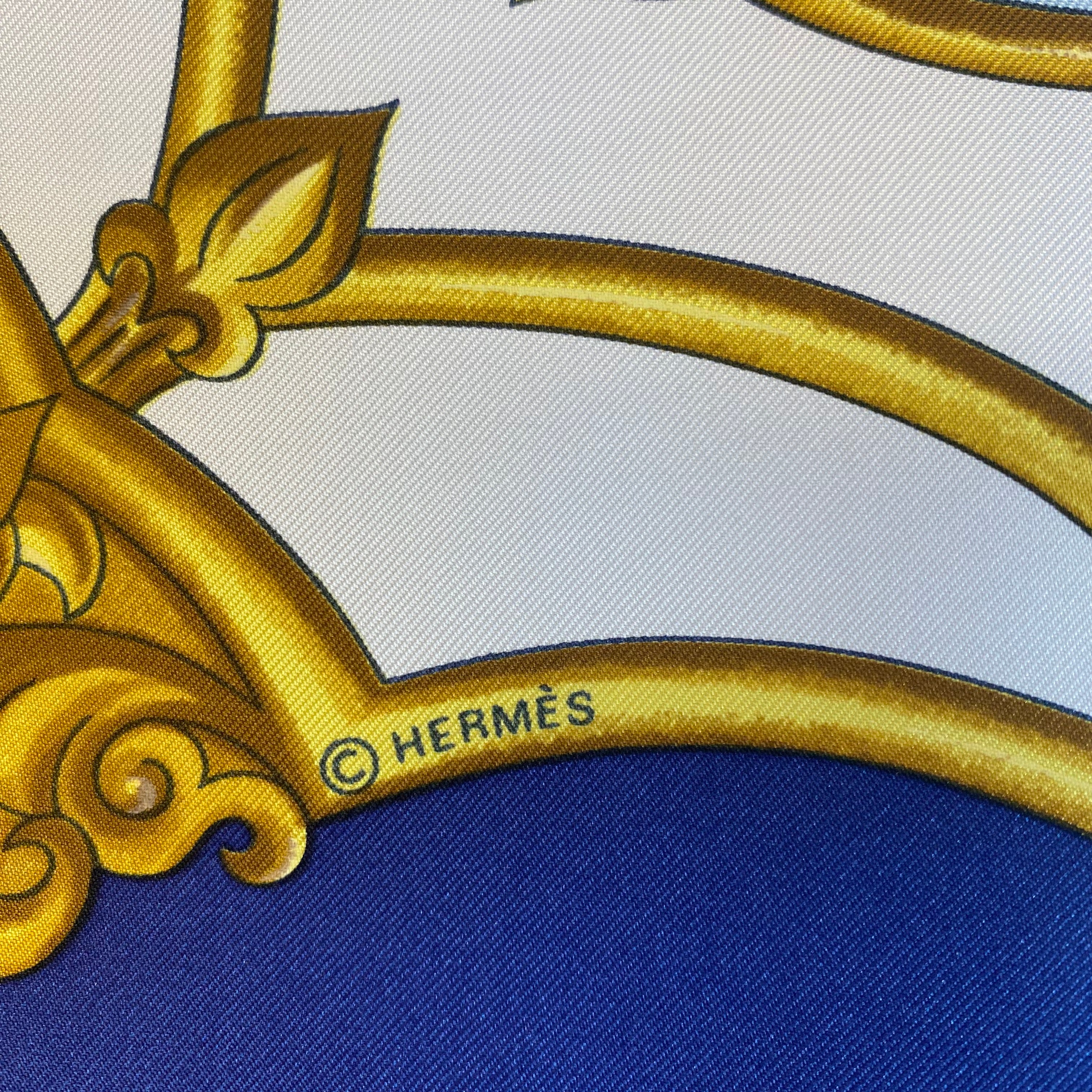 Brand New Boxed Hermès Les Chevaux des Moghols Boxed Silk Scarf