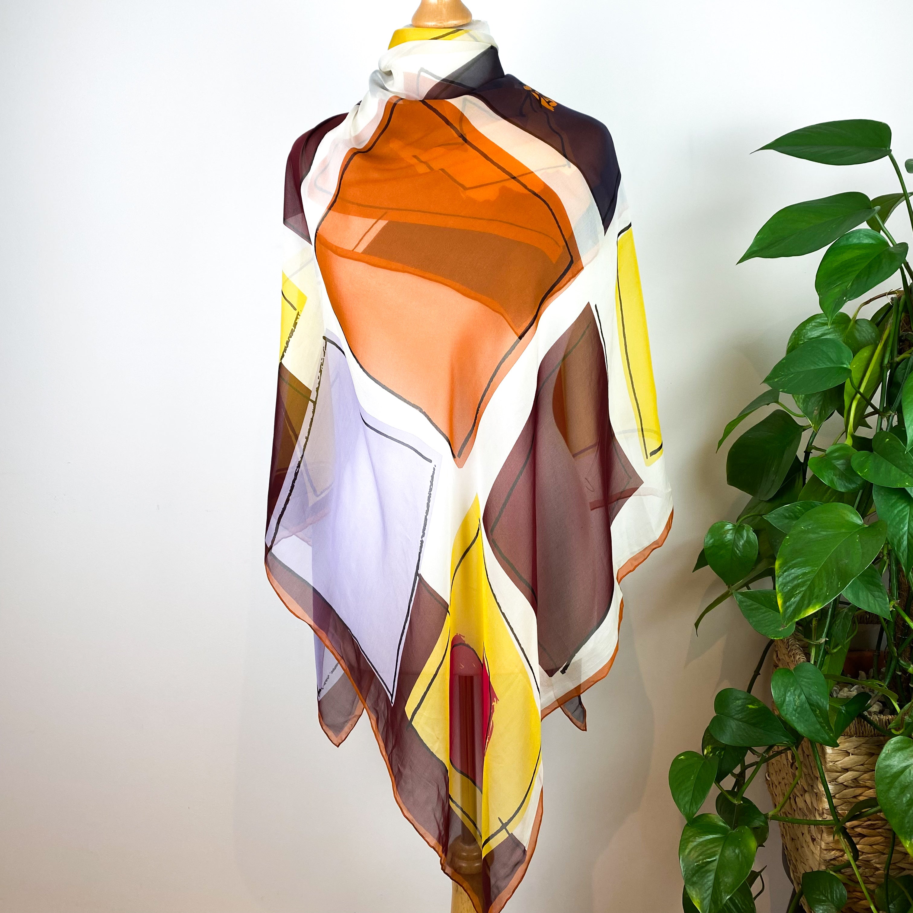 Extra Large Vivienne Westwood Designer Silk Scarf