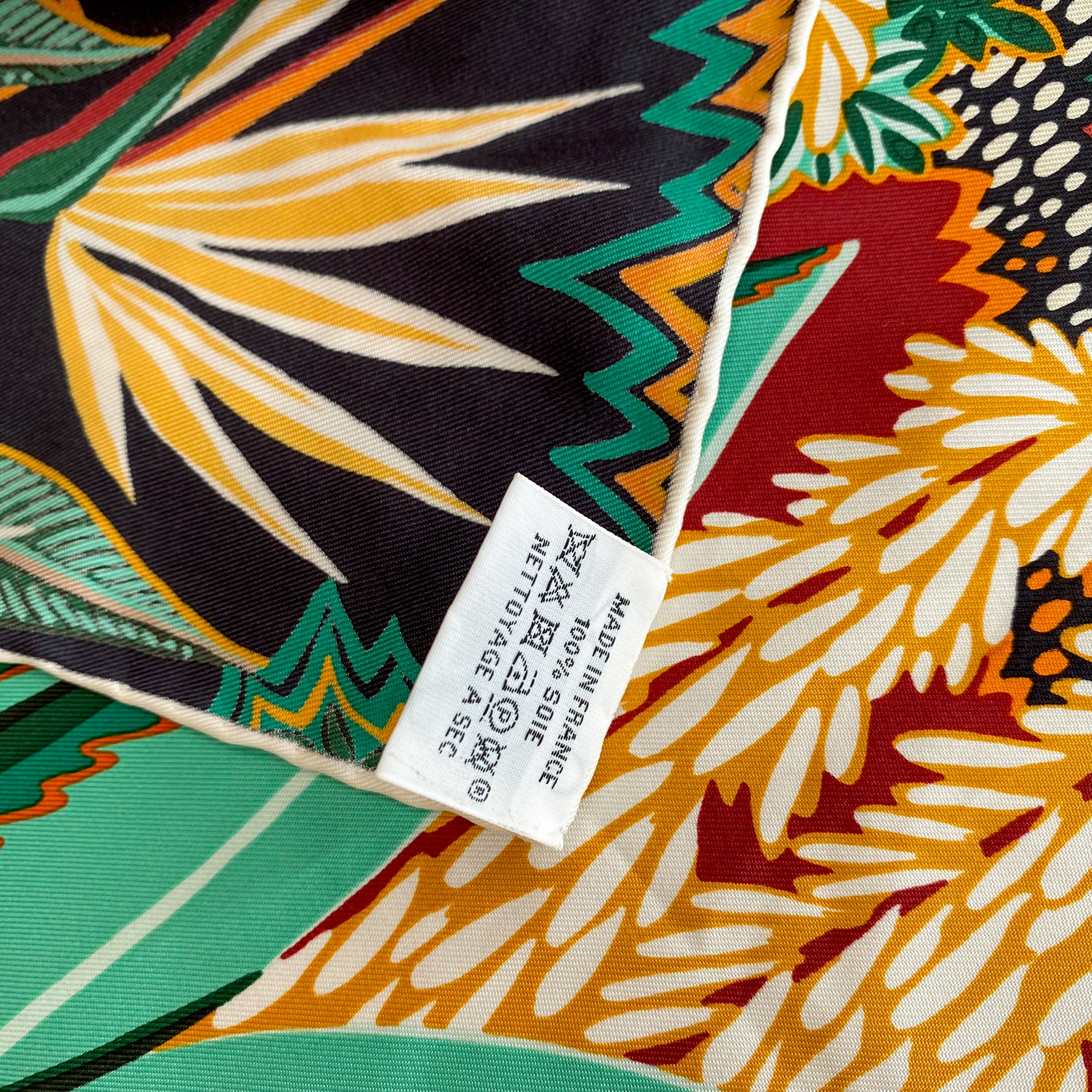 Pristine Boxed Hermès Mountain Zebra Silk Scarf