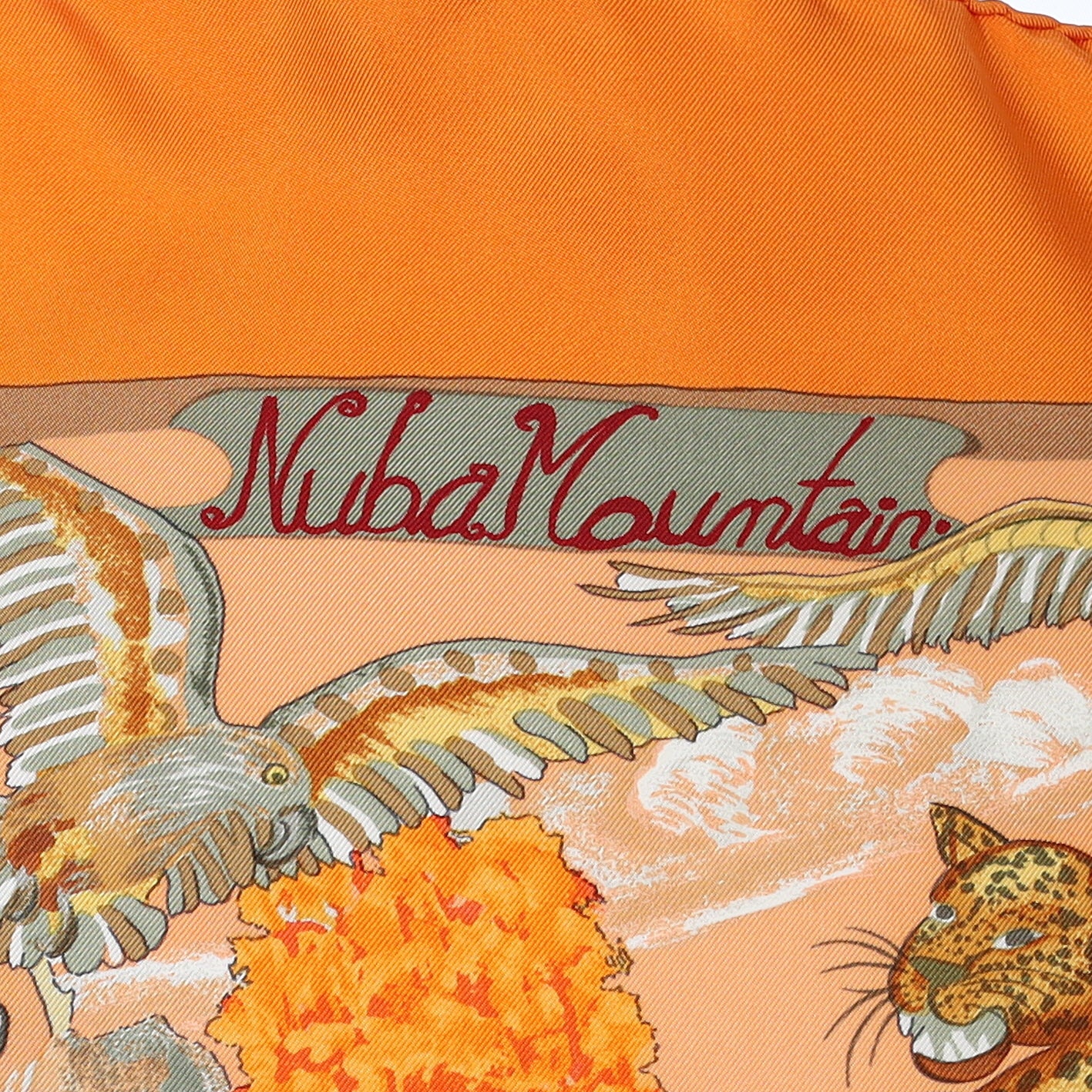 Hermès Nuba Mountain Vintage Silk Scarf