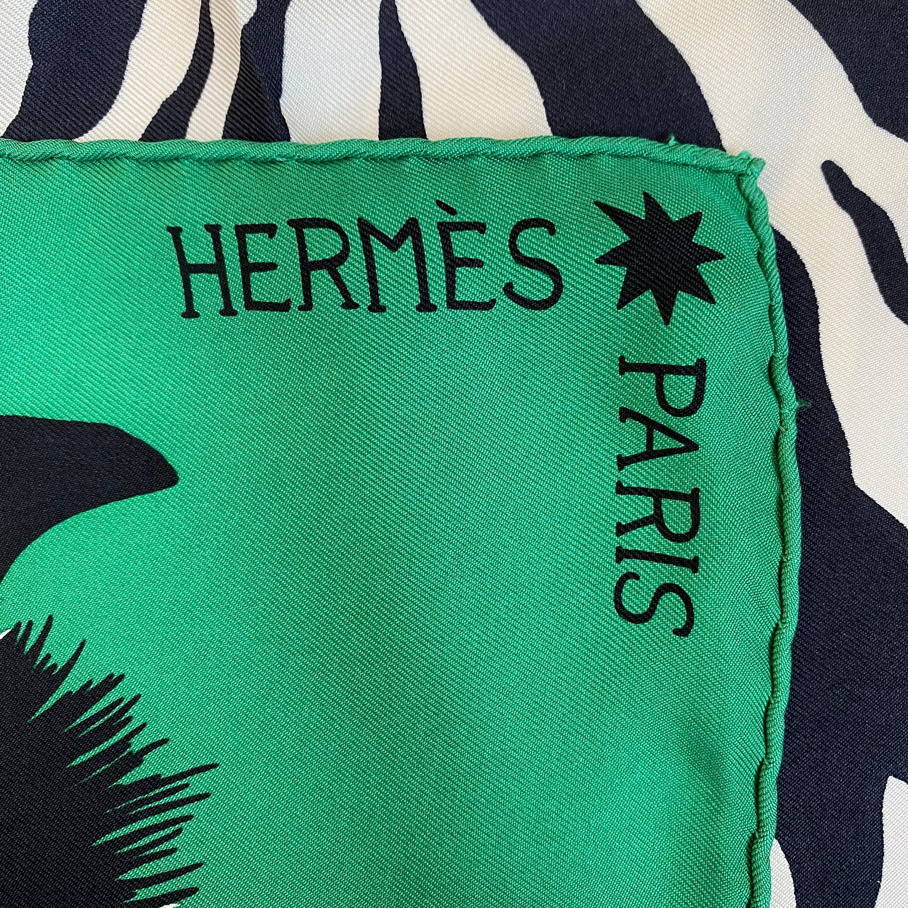 Hermès Zebra Pegasus Silk Scarf Quite Rare