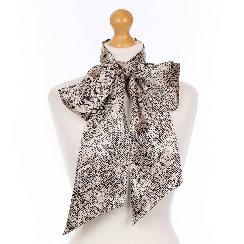 Jaeger Pussy Bow Silk Scarf