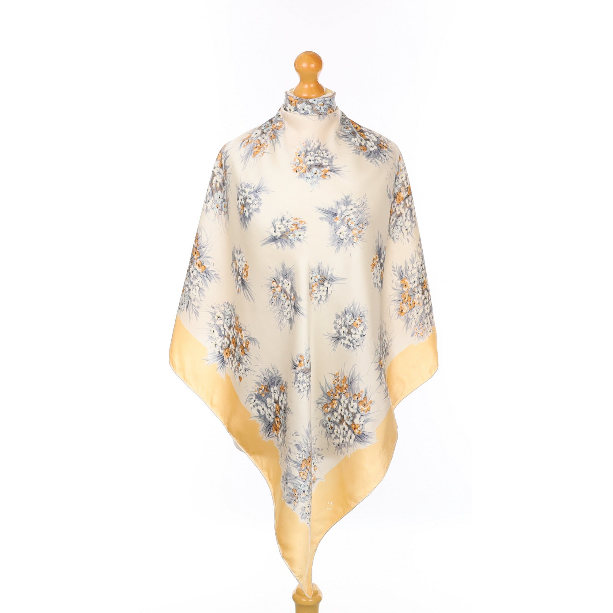 1950’s Floral Pastel Vintage Silk Scarf