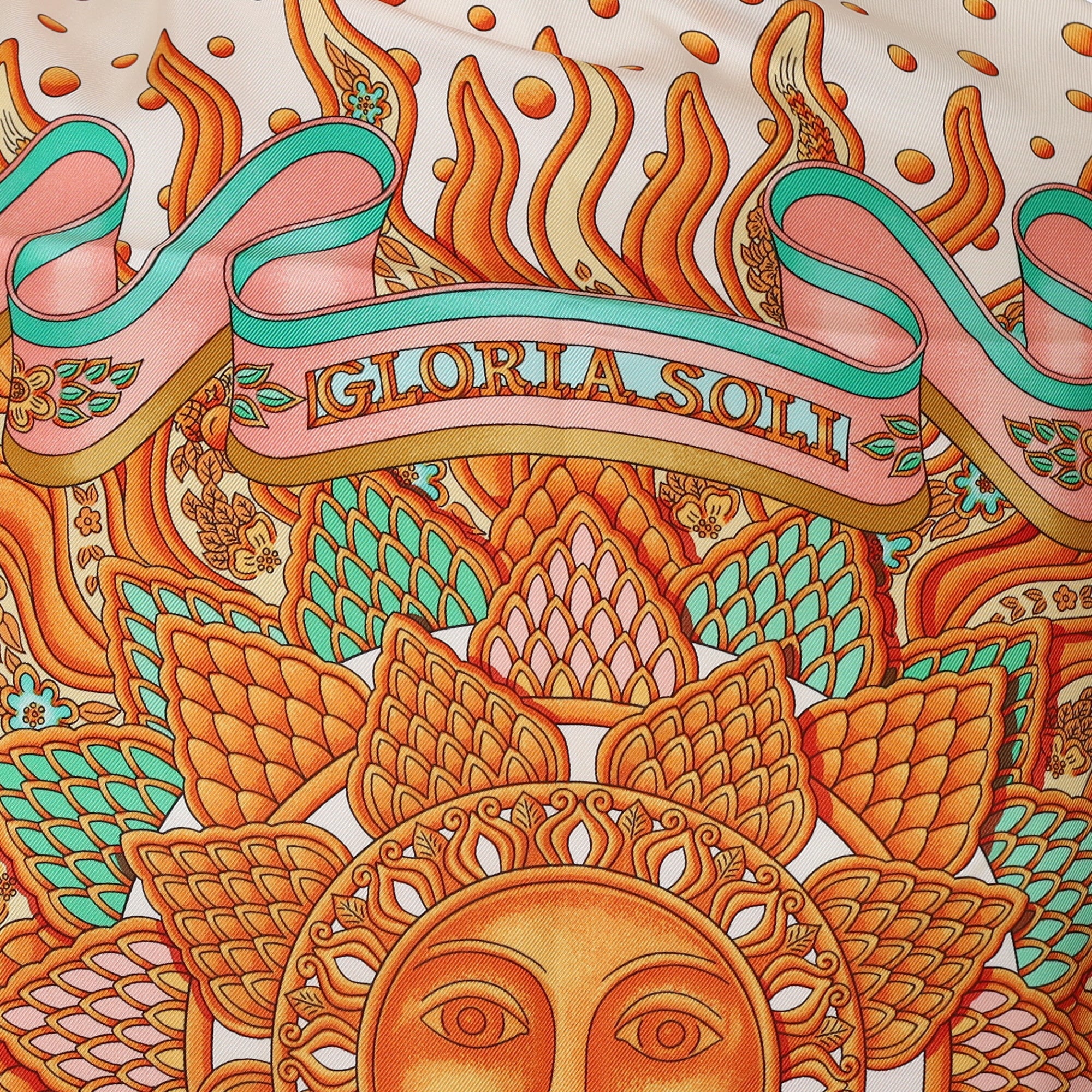 Brand New Boxed Hermès Gloria Soli Silk Scarf Quite Rare