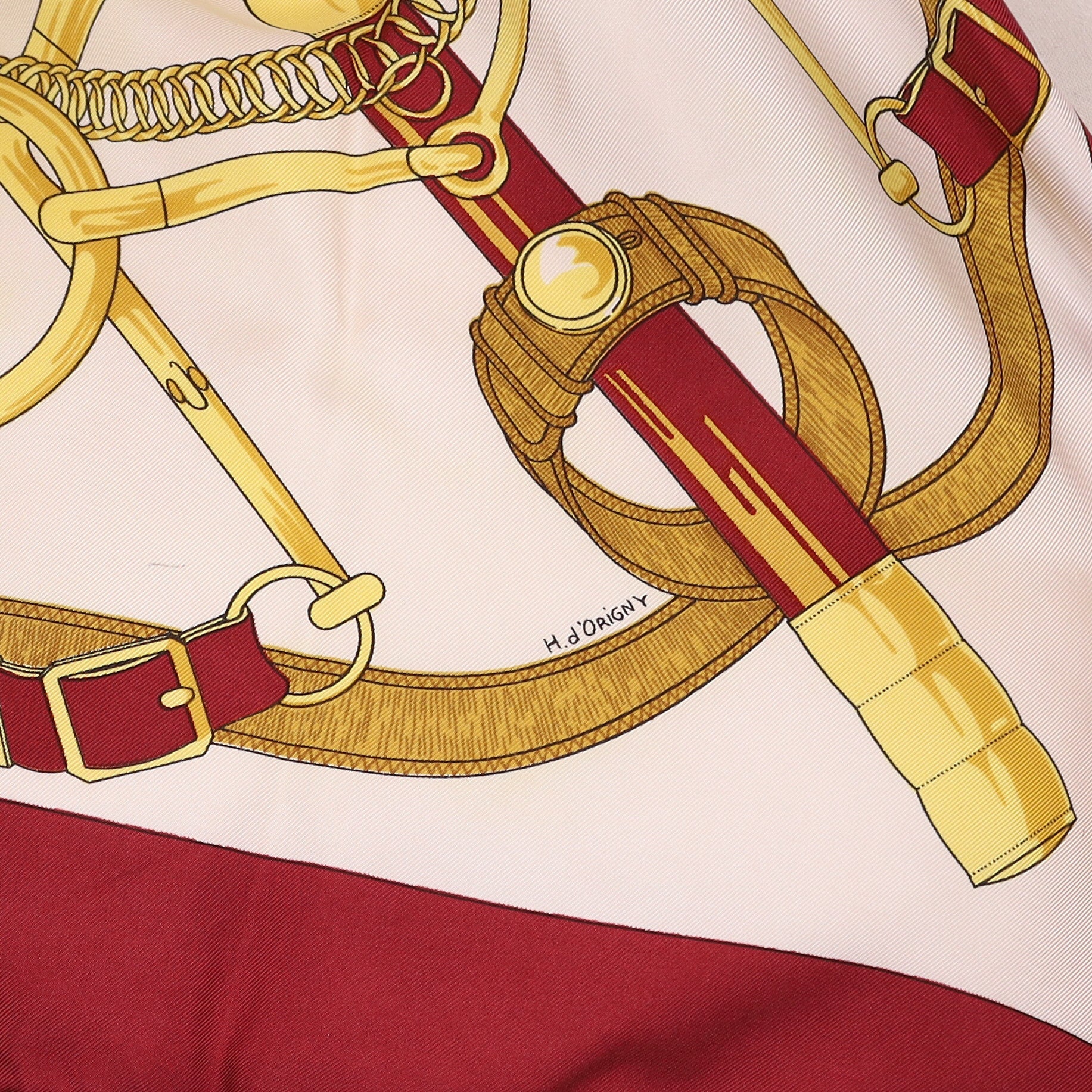 Hermès Eperon D’or Vintage Silk Scarf