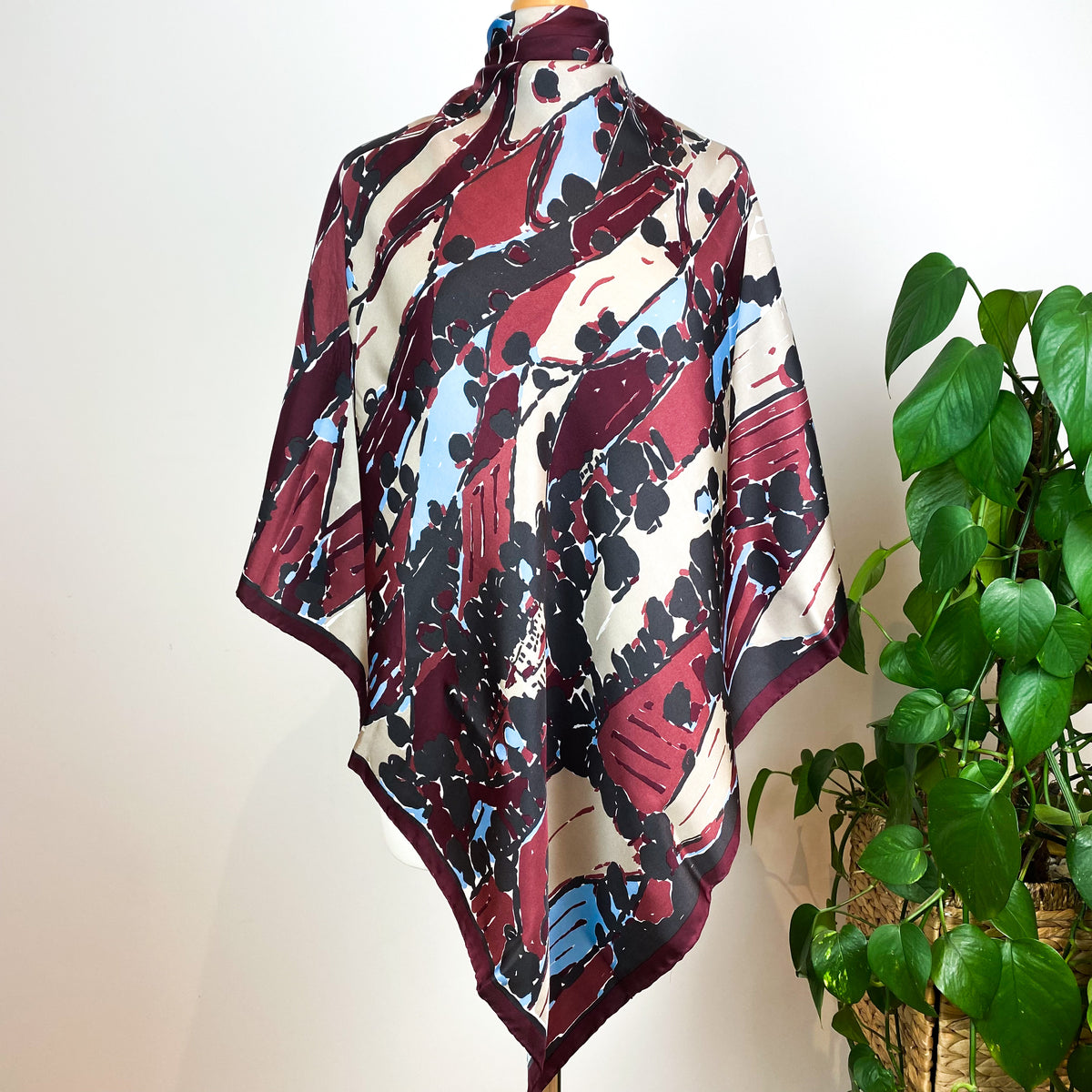 Brand New Beckford Silk Vintage Silk Scarf