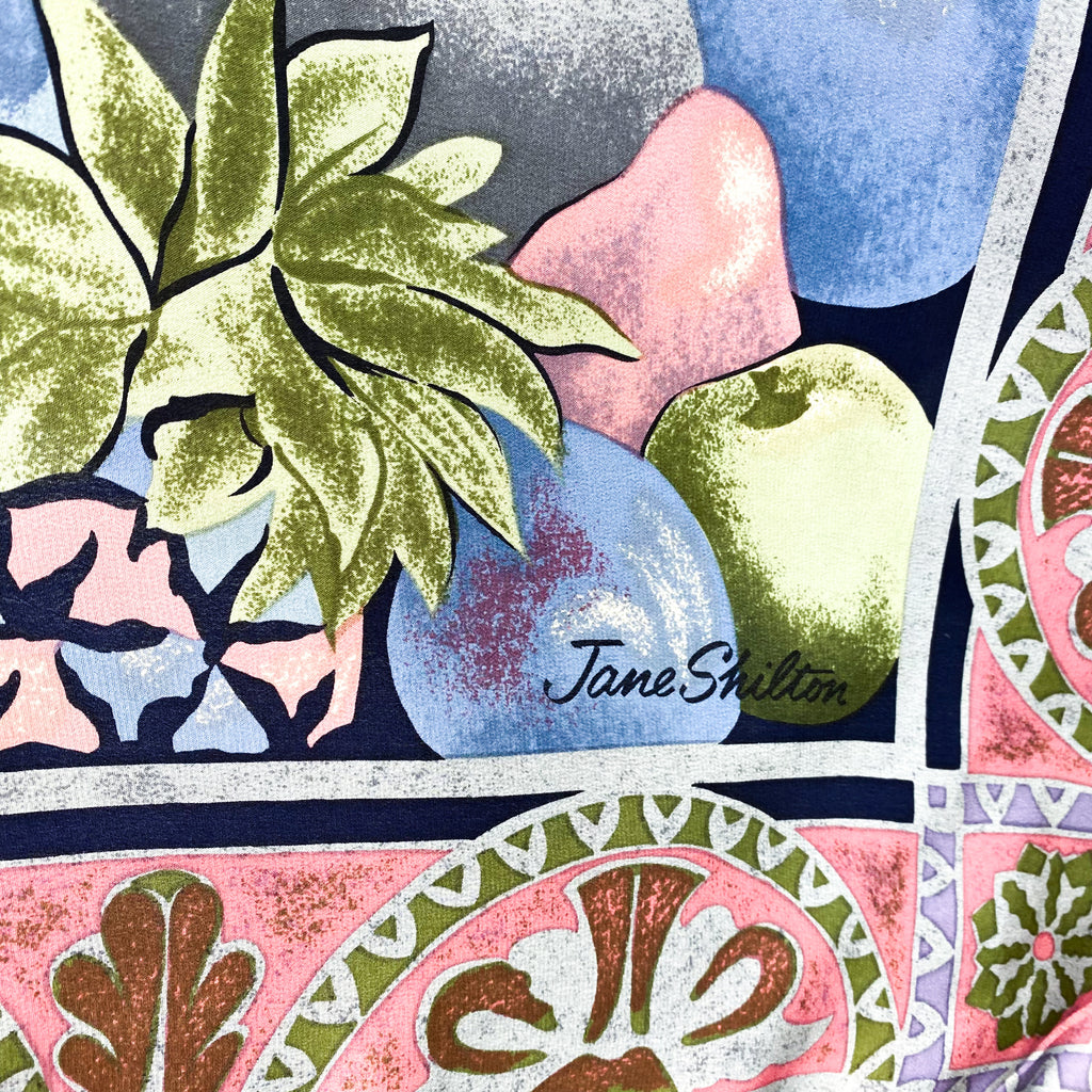 Jane Shilton Fruits and Flowers Vintage Silk Scarf