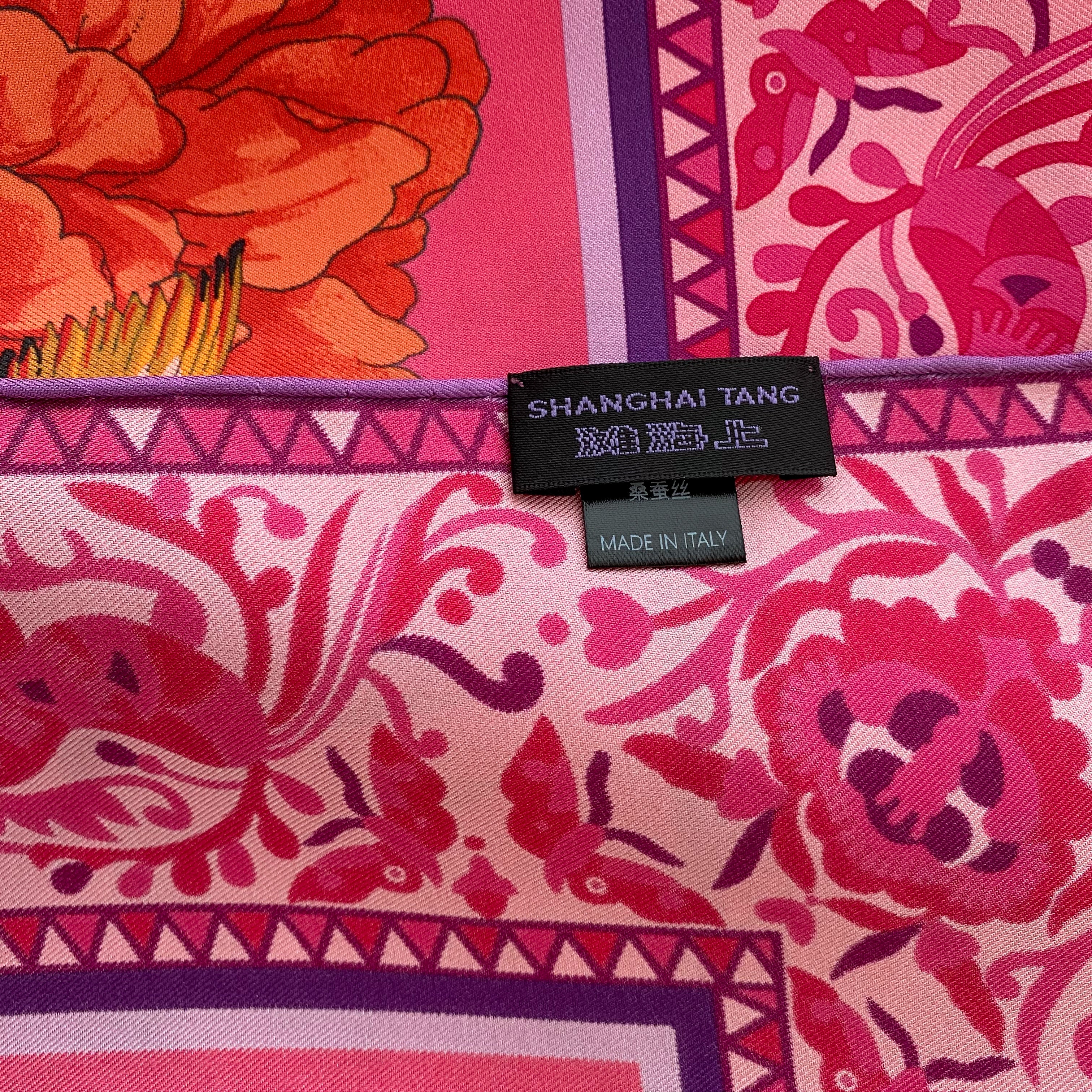 Immaculate Shanghai Tang Designer Silk Scarf