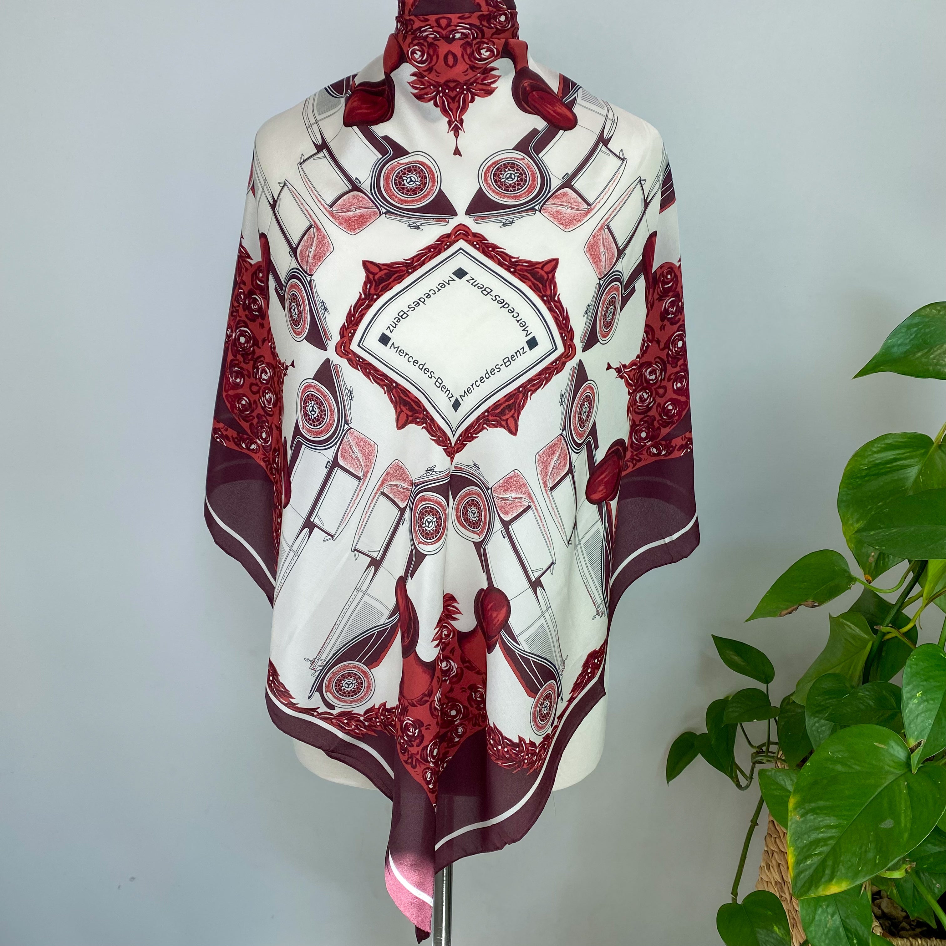 Brand New Mercedes Benz Silk Scarf