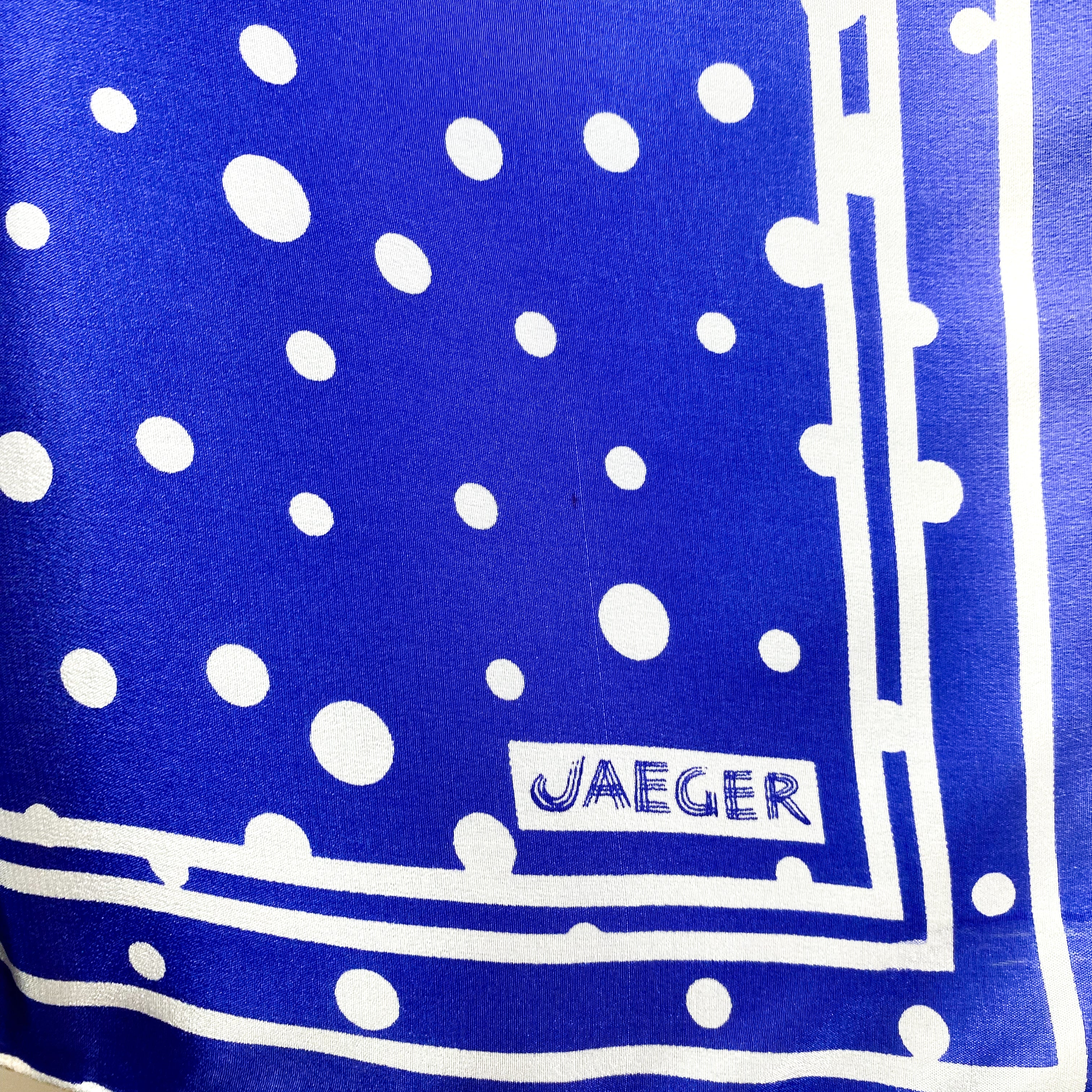 Jaeger Spotty Vintage Silk Scarf
