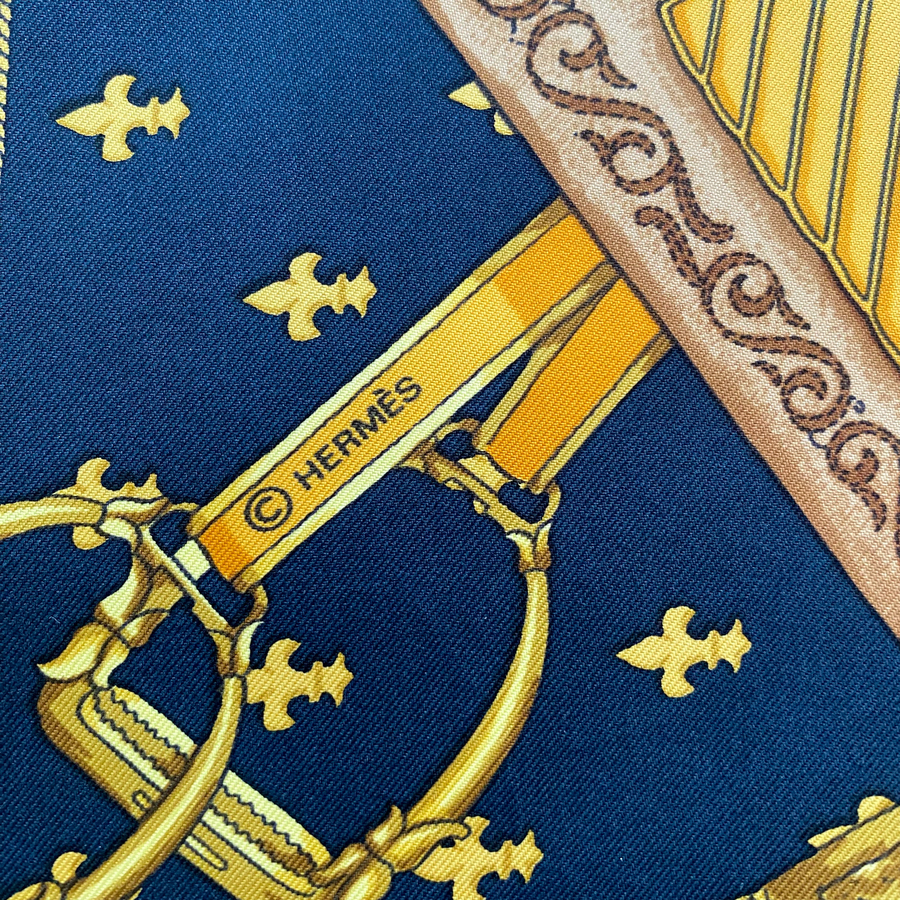 Hermès Selles a House 1967 Silk Scarf