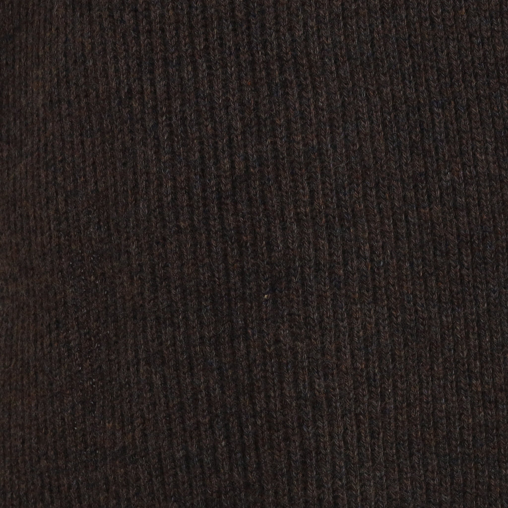 Brand New Scottish Mushroom Brown Rib Cashmere Scarf