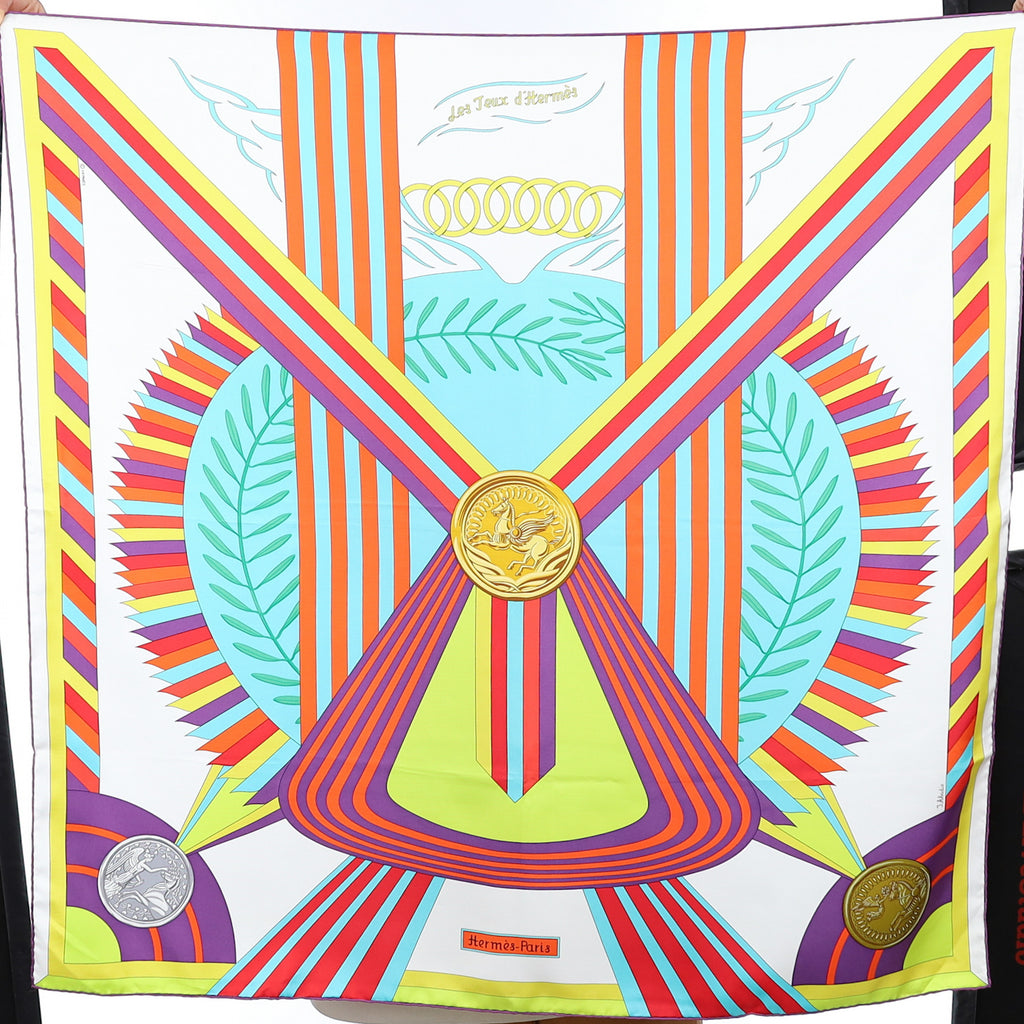 Brand New Boxed Hermès Les Jeux d’Hermès Silk Scarf Quite Rare