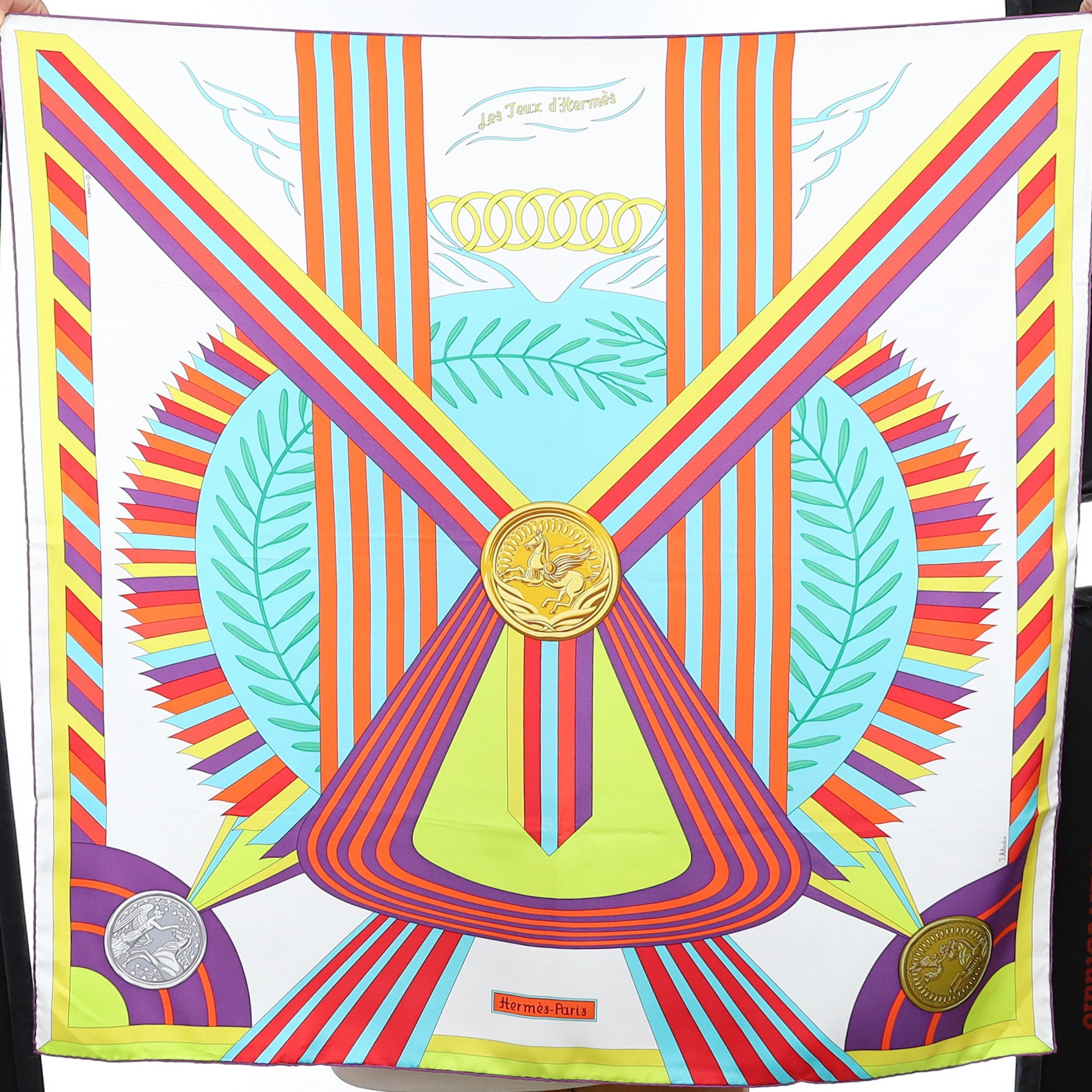 Brand New Boxed Hermès Les Jeux d’Hermès Silk Scarf Quite Rare