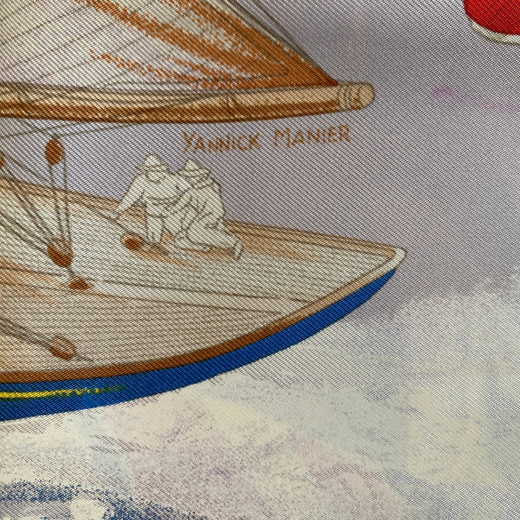 Hermès En Course Silk Scarf